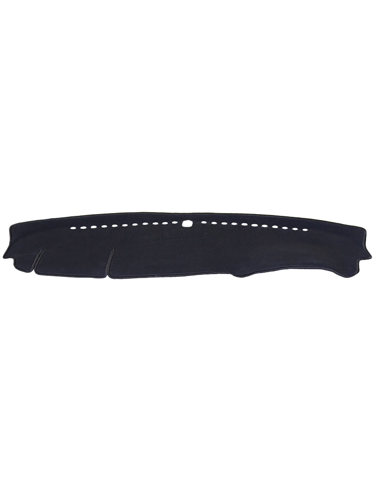 The Sunland-Protection Kia Sportage QL Dash Mat is a black fabric dash mat with vent holes and a center cutout, offering dashboard protection and a perfect fit for your Kia Sportage.