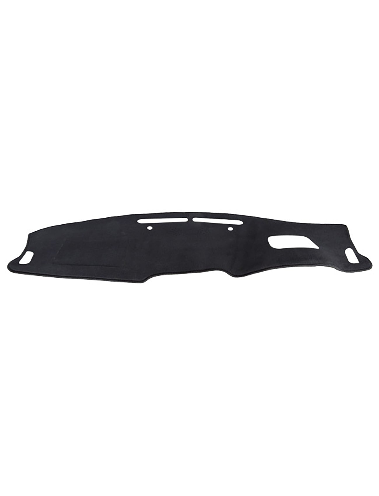 The Sunland Dash Mat Black Suits Kia Seltos SP2 09/2019-08/2022 All Models With HUD -A51H01, from the brand Sunland-Protection, is specifically designed to fit the contour of a car dashboard. Featuring cutouts for air vents and a display area, it effectively guards the dashboard against sunlight and reduces glare while driving. The cover has a smooth, matte finish that provides both style and enhances vehicle resale protection.