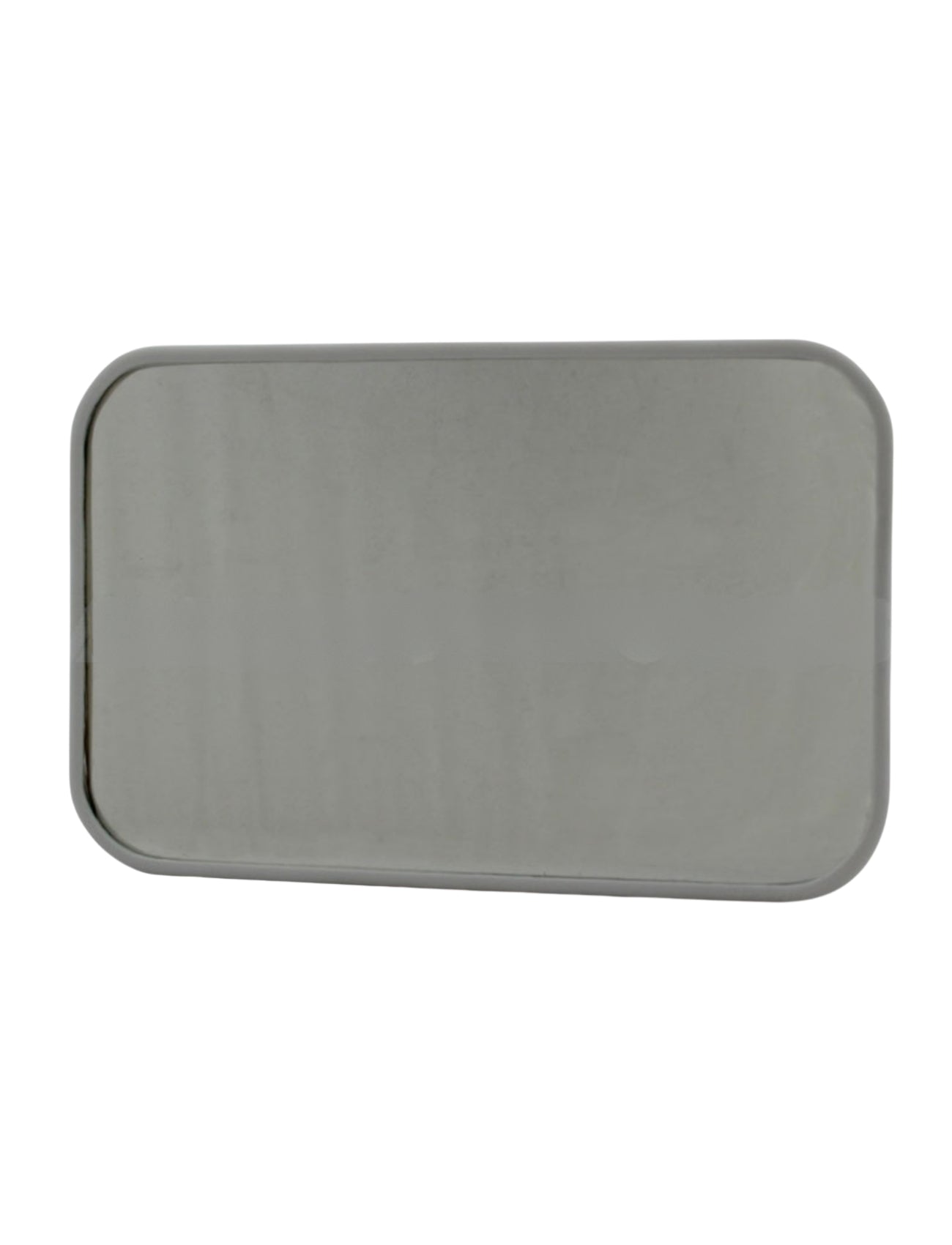 The Sunland-Protection Mirror Head Truck Low Mount 210x125mm features a rectangular metal design with rounded corners and a smooth, reflective surface.