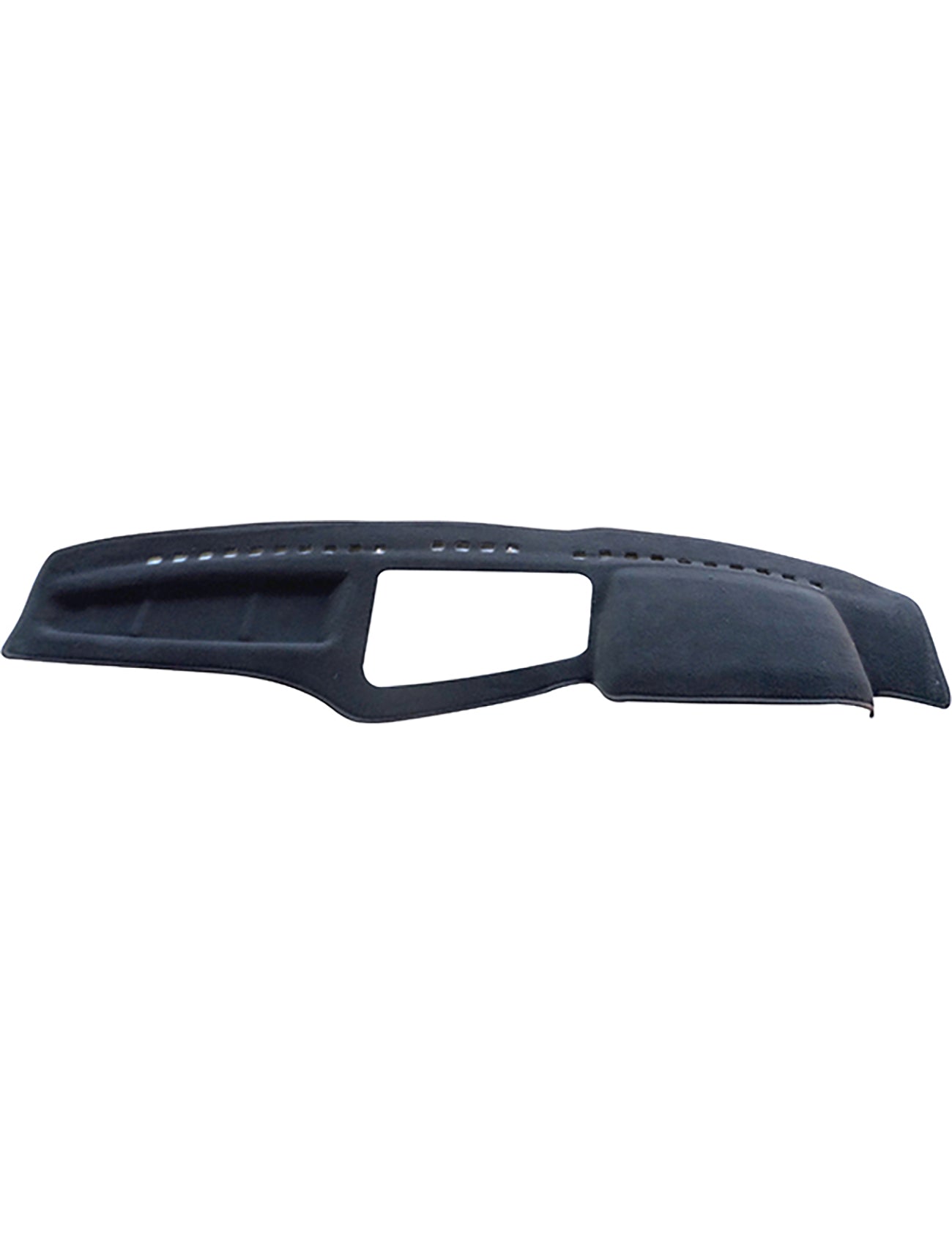 The Sunland-Protection BMW 7 Series E23 Dash Mat is a sleek black cover designed to fit your vehicle's dashboard seamlessly, featuring precise cutouts for vents and instruments to enhance sun protection, reduce glare, and maintain resale value.