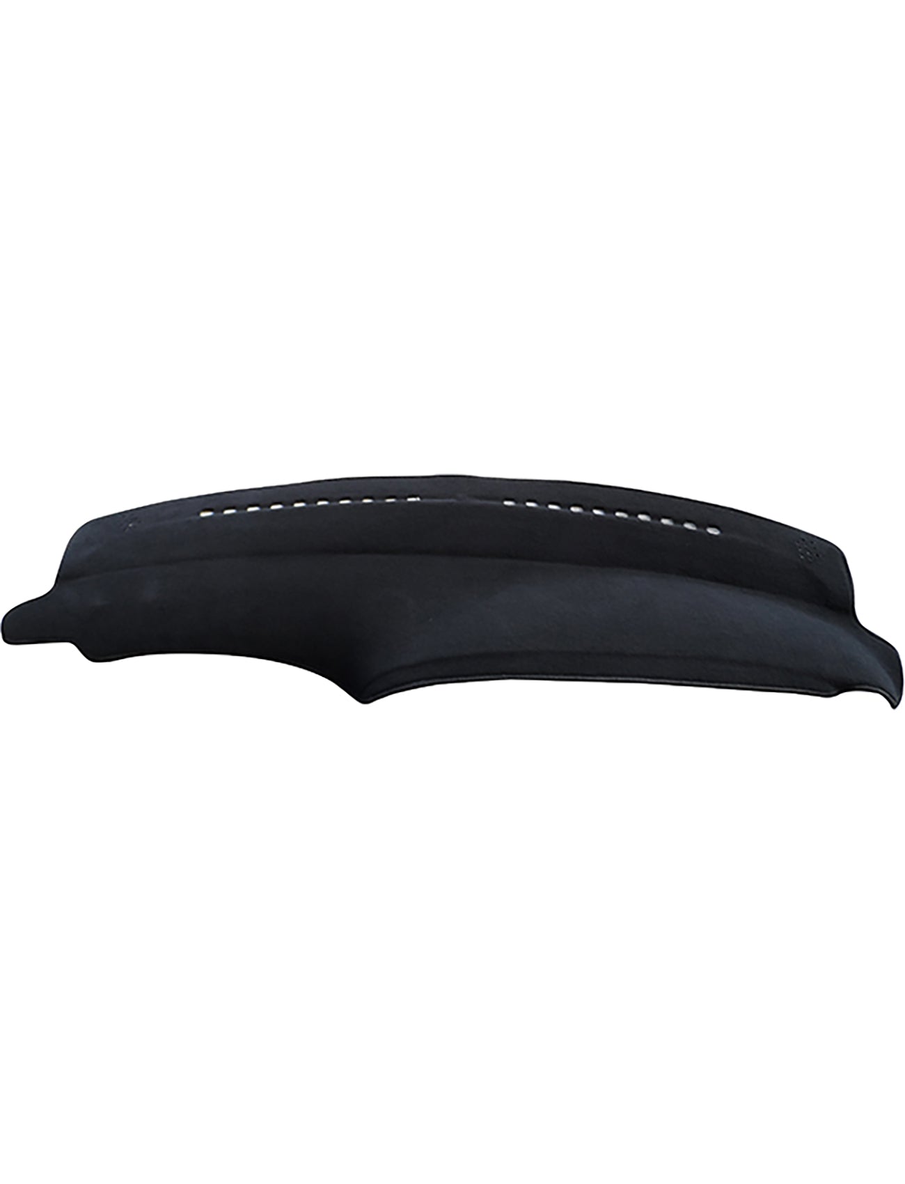 The Sunland-Protection Ford Falcon Dash Mat is a black car dashboard cover with a smooth surface and small ventilation holes, designed to reduce glare, preserve your interior, and ensure Air Bag Safe protection.