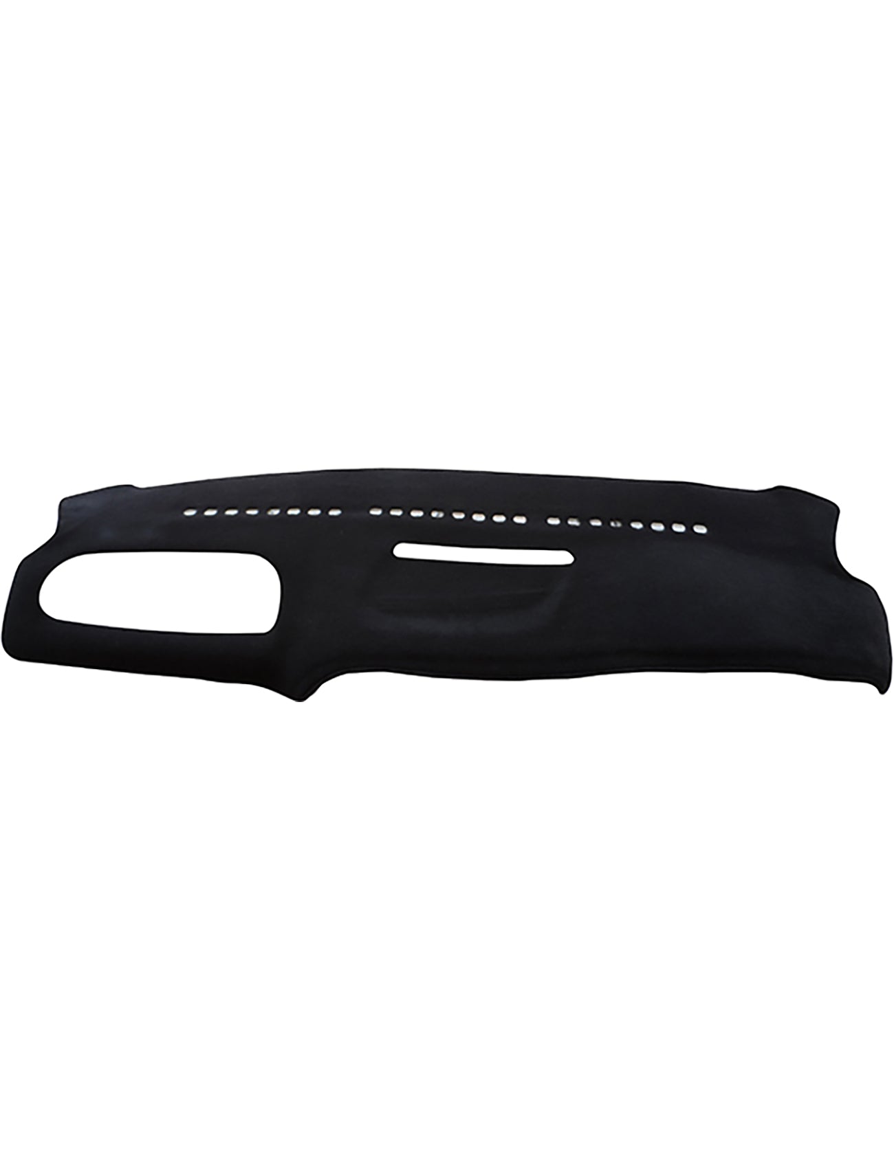 The Sunland-Protection Ford Transit Dash Mat VG is a black, contoured dash mat with air vent cutouts and top perforations, designed to fit the Ford Transit's dashboard. Quality made in Australia.