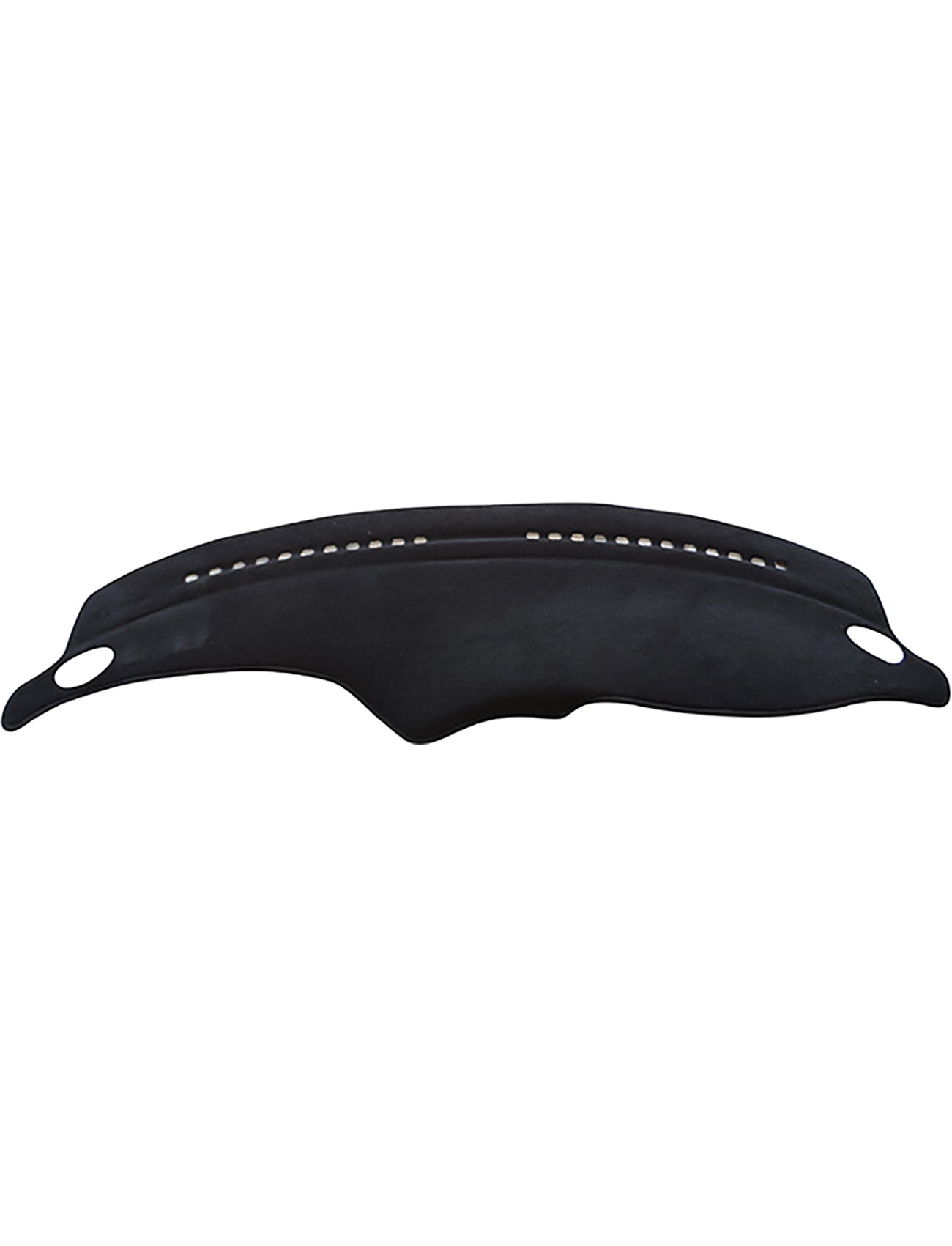 The Sunland Dash Mat, in sleek black, designed specifically for Ford Falcon AU models from 09/1998 to 09/2002, including Forte, Futura, XR6, XR6 Vct & XR8 by Sunland-Protection features two curved cutouts on each end and ventilation holes along the top edge. It not only enhances vehicle cooling but also helps maintain resale value.