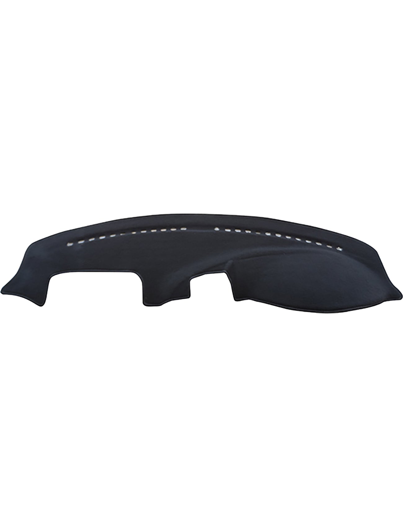 The Sunland-Protection Ford Falcon Pursuit Dash Mat FPV is a black, contoured dash mat with vent cutouts, designed to fit Ford Falcon Pursuit dashboards for protection and glare reduction.