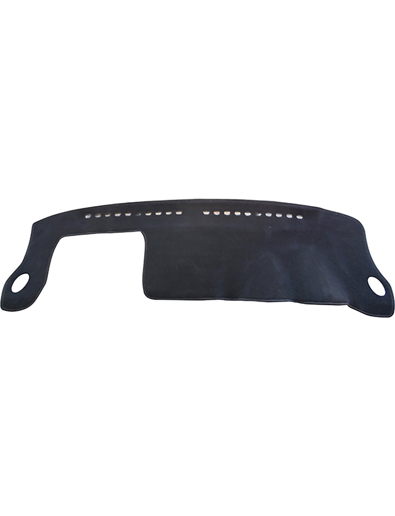 The Sunland-Protection Honda HR-V GH Dash Mat, featuring a black cover with vent holes and dual mounting points on each side, provides superior vehicle dash protection against sun damage and reduces driving glare.