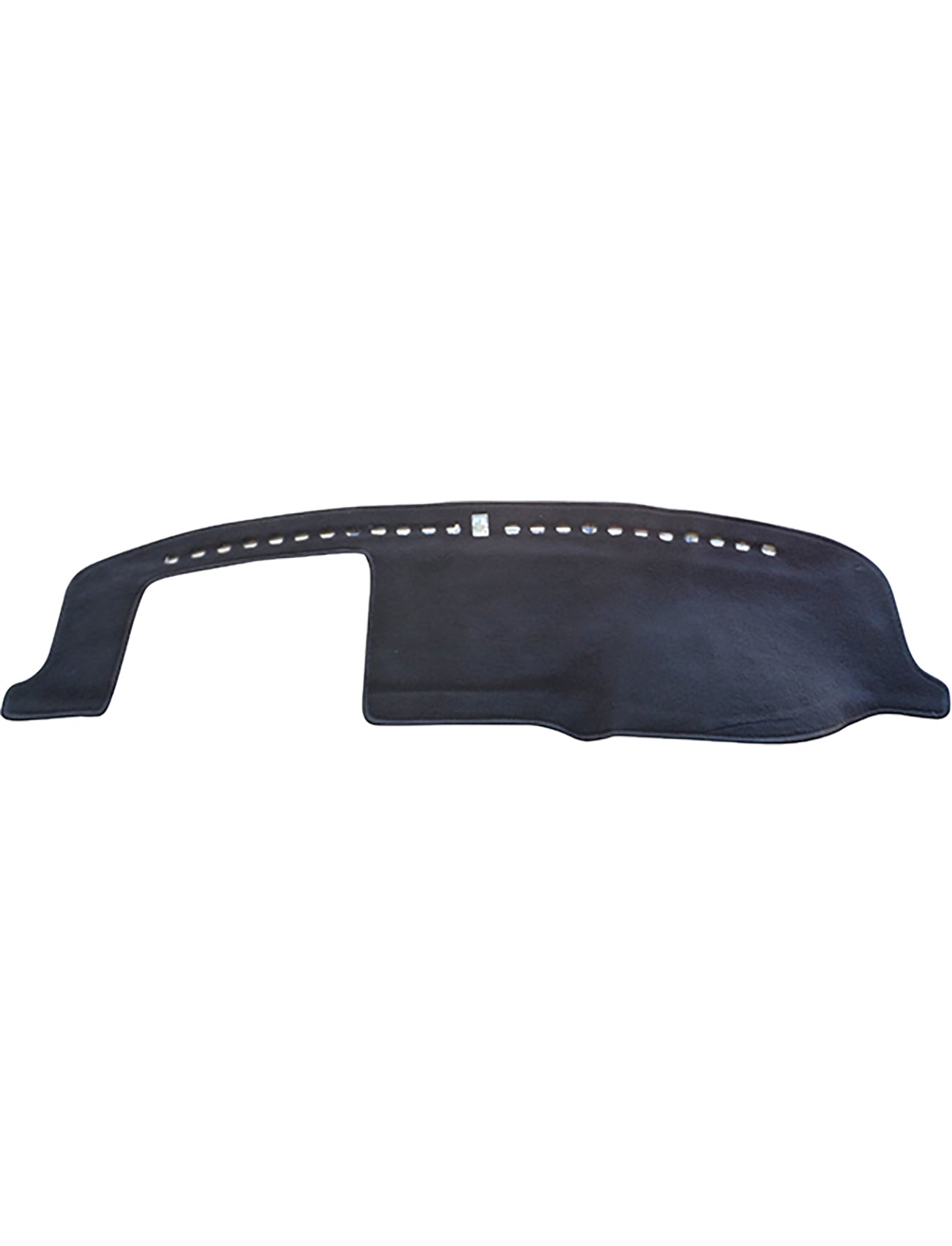 The Sunland-Protection Honda Civic Dash Mat GLI is black, features a rectangular left cutout and a row of vent holes along the upper edge, and is custom-fit for Honda Civic dashboards.