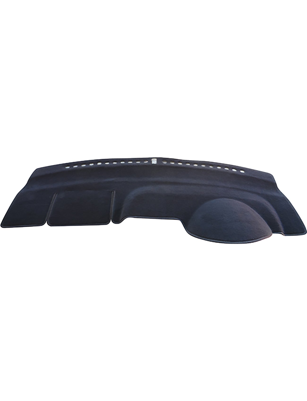 The Honda Jazz Dash Mat by Sunland-Protection is a black-molded cover with contours and vent cutouts, handcrafted in Australia to fit snugly over your dashboard, offering a smooth texture and precise air duct openings to help protect your car's resale value.