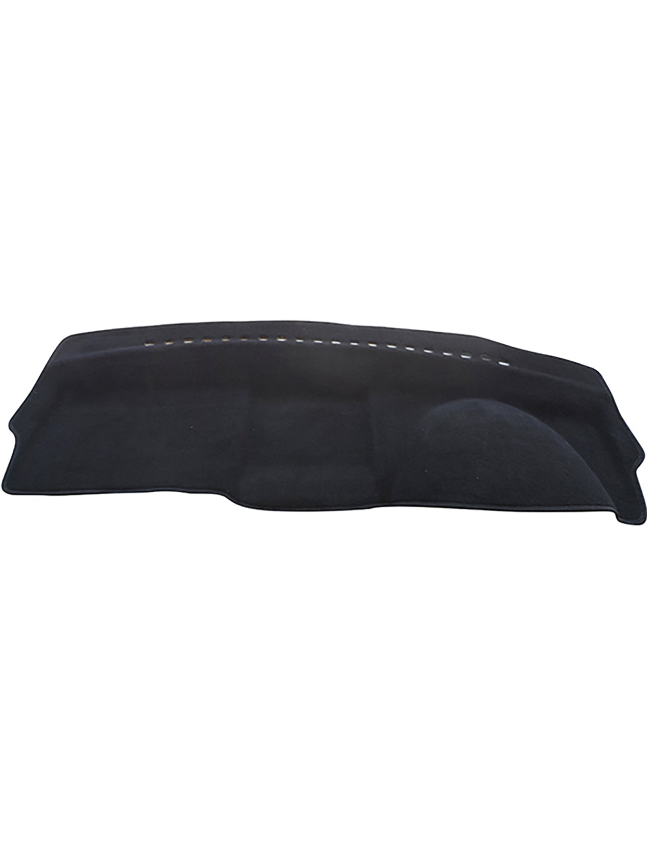 The Sunland-Protection Hyundai Getz Dash Mat features a black design with curved edges and small top slits, aimed at reducing glare.