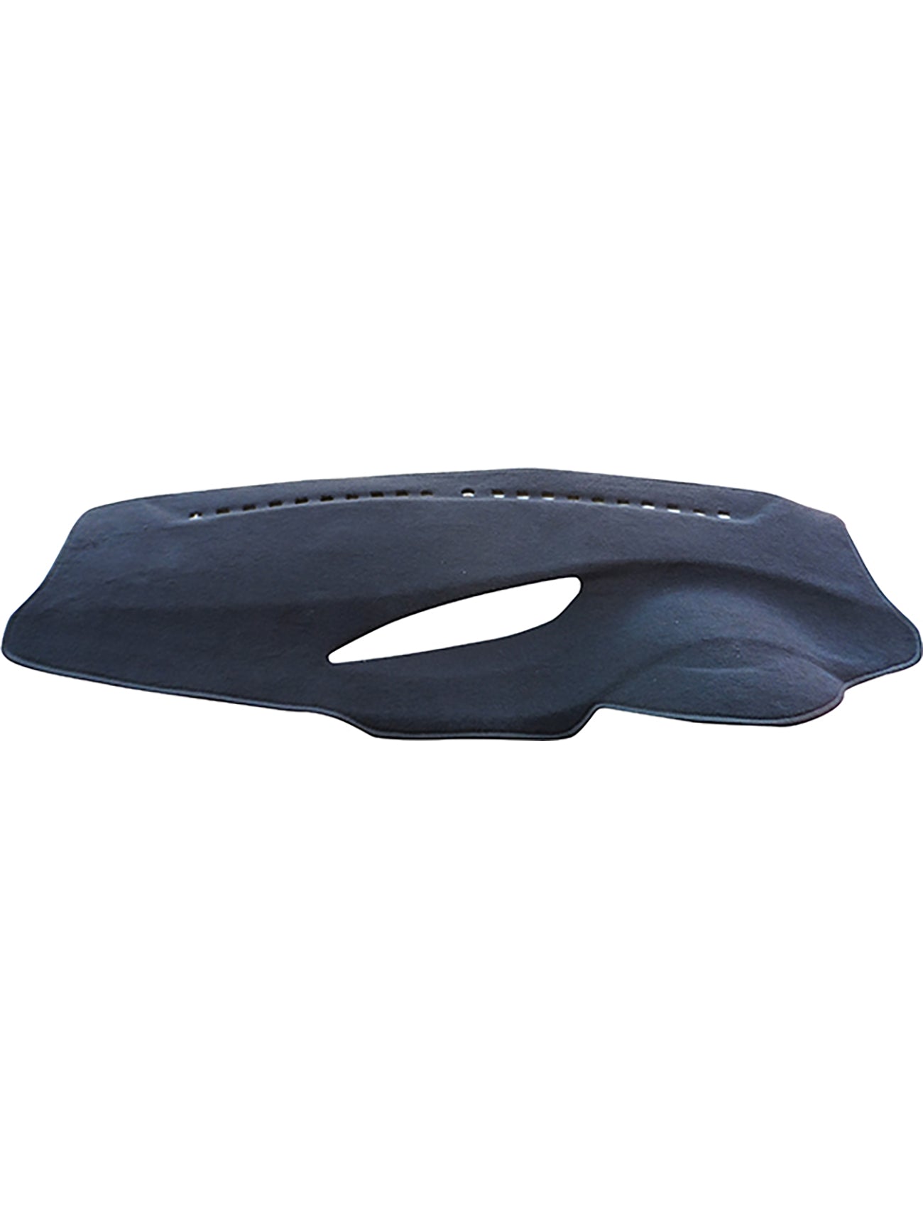 The Sunland-Protection Hyundai i20 Dash Mat is a black fabric cover with air vent cutouts that fits your dashboard snugly. It protects from sunlight and wear, keeps the interior cool, and helps maintain the car's resale value.