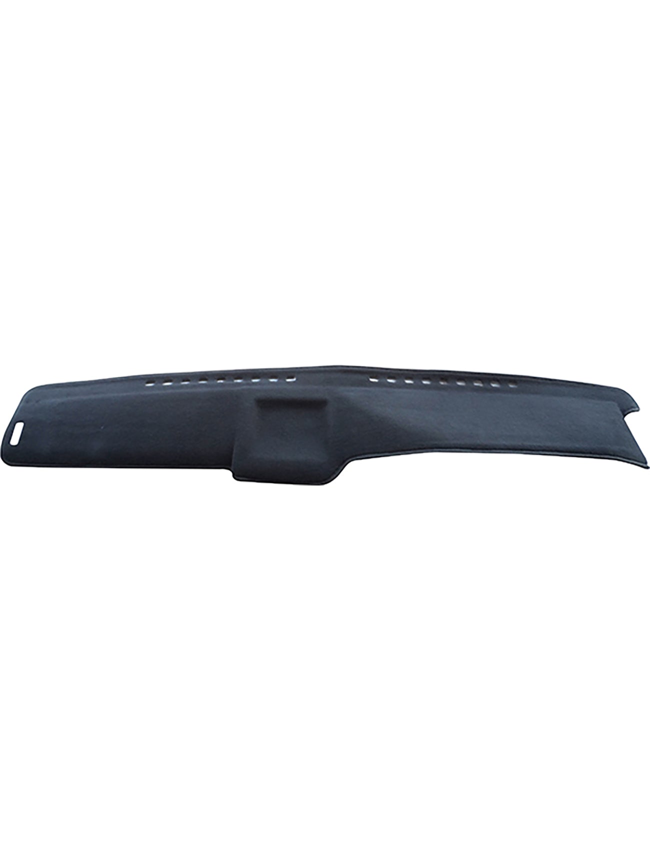 The Mitsubishi Starwagon Dash Mat SJ by Sunland-Protection is a black custom-fit dashboard cover with vent cutouts that protects from sun damage and reduces glare.