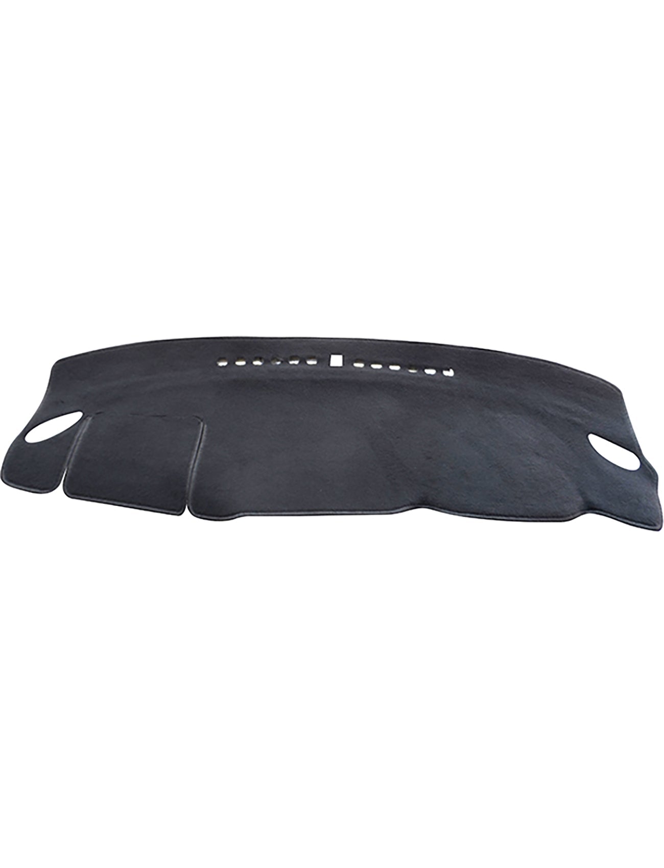 The Sunland-Protection Mitsubishi Outlander Dash Mat is a black dashboard cover with precise cutouts for vents and features, ensuring a tailored fit that protects resale value and keeps your vehicle cool.