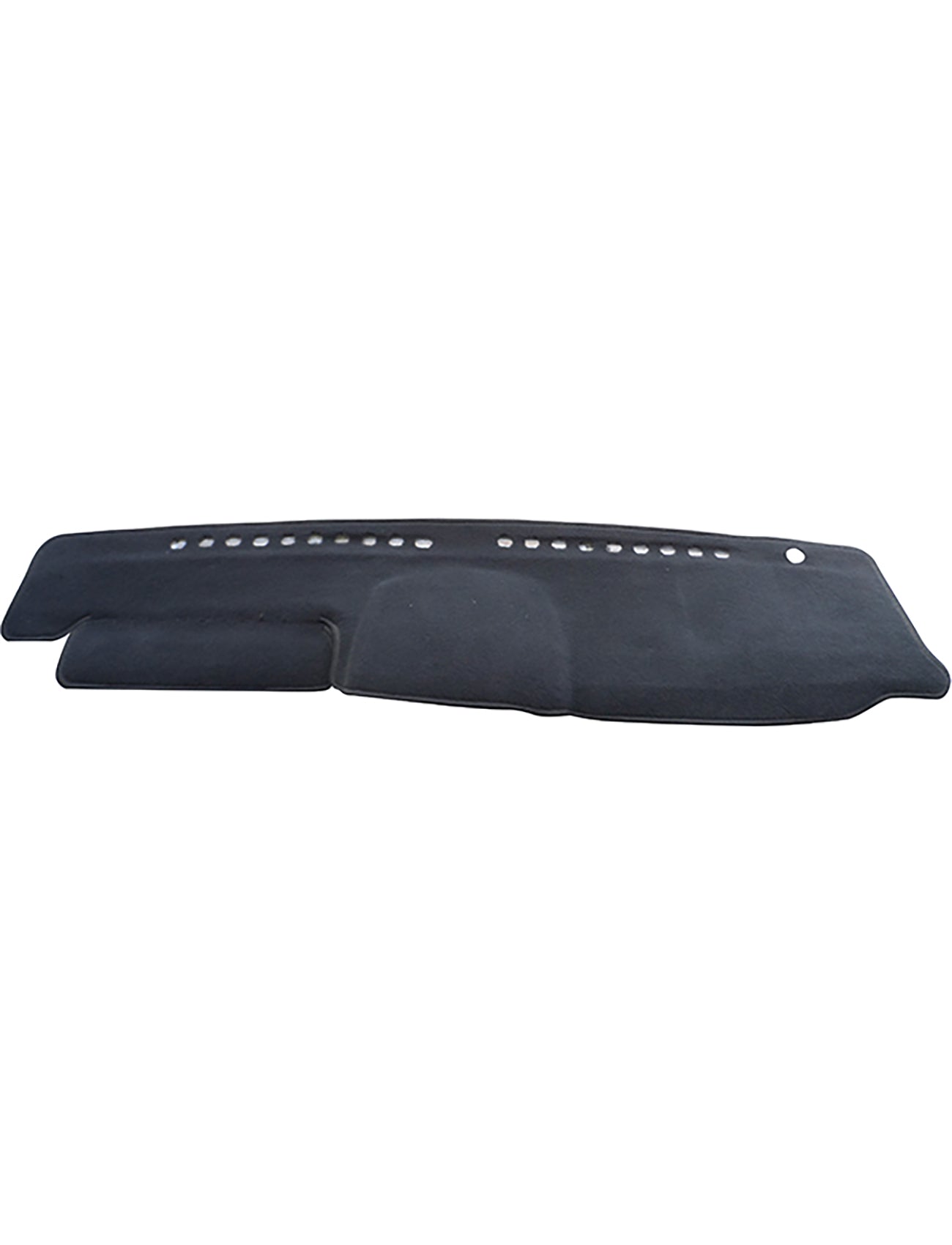 The Sunland-Protection Greatwall X240 Dash Mat is a sleek black accessory that fits your dashboard seamlessly. It offers sun protection, features cutouts for vents and sensors, and includes a raised section for optimal airbag safety.