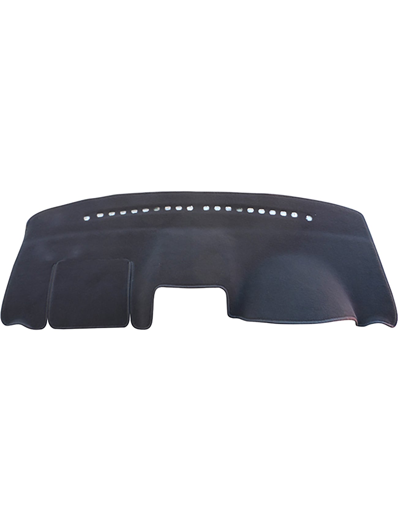 The Sunland-Protection Dash Mat in black is tailored for the Suzuki SX4 GYA/GYB/GYC models (02/2007-09/2012), featuring a contoured design with a smooth finish and vent cutouts that ensure airbag safety. This mat fits perfectly over your car's dashboard, offering exceptional sun protection and preventing wear.