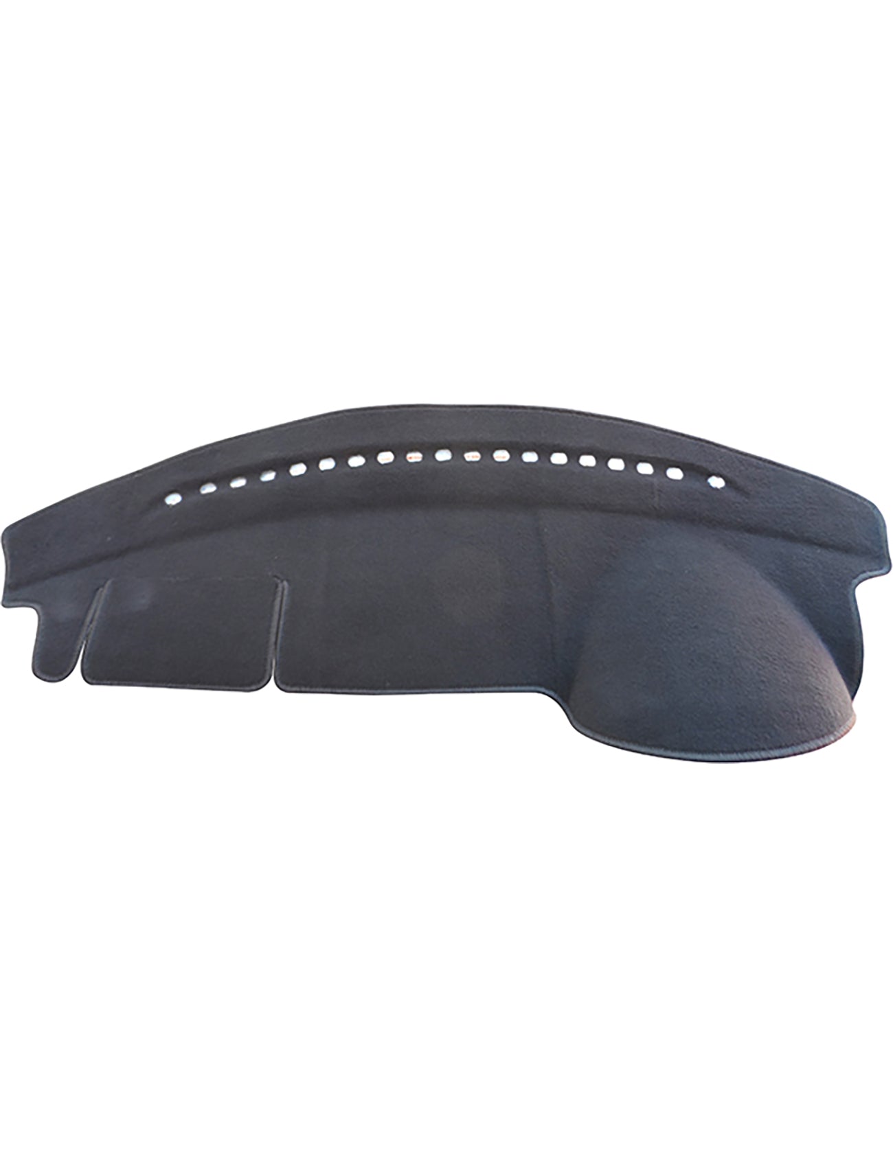 Upgrade your vehicle’s style with the black Suzuki Swift Dash Mat by Sunland-Protection. Curved with precision, it has small circular vents on top and tailored contours that fit the instrument panel, providing protection and potentially boosting resale value.