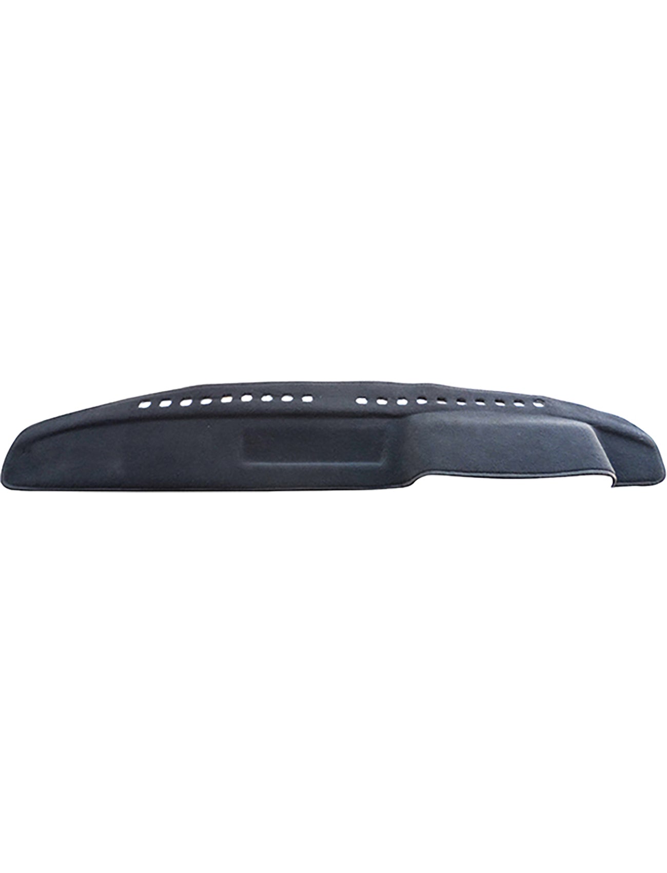 The Sunland-Protection Toyota Hilux Dash Mat, in black with vent cutouts, fits perfectly across your dashboard. It shields against sun damage and wear, reduces glare, and boosts the vehicle's resale value.