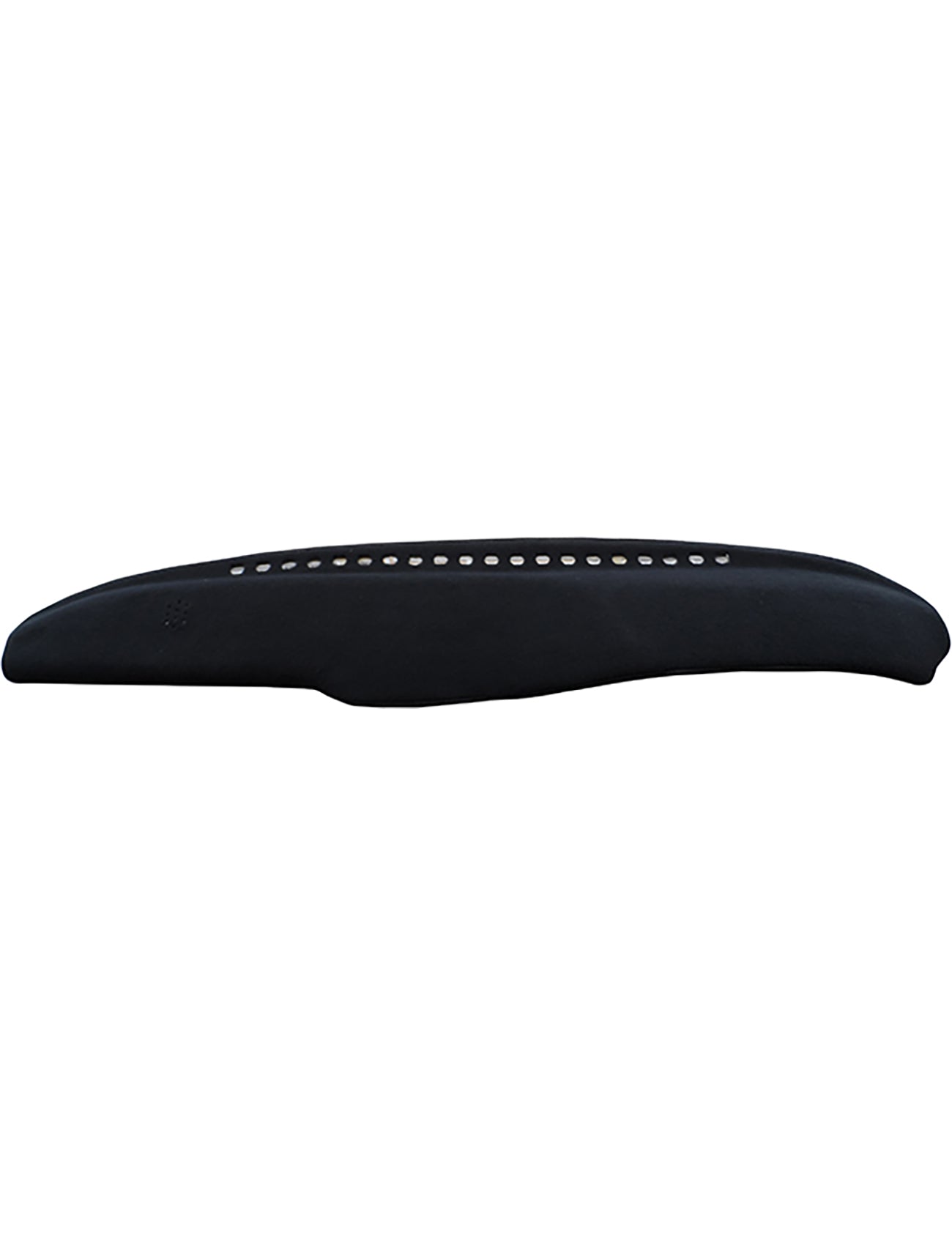 The Sunland-Protection Toyota Landcruiser Dash Mat HJ60/FJ60 is a black mat with evenly spaced vent holes along the top, offering dashboard protection and glare reduction.