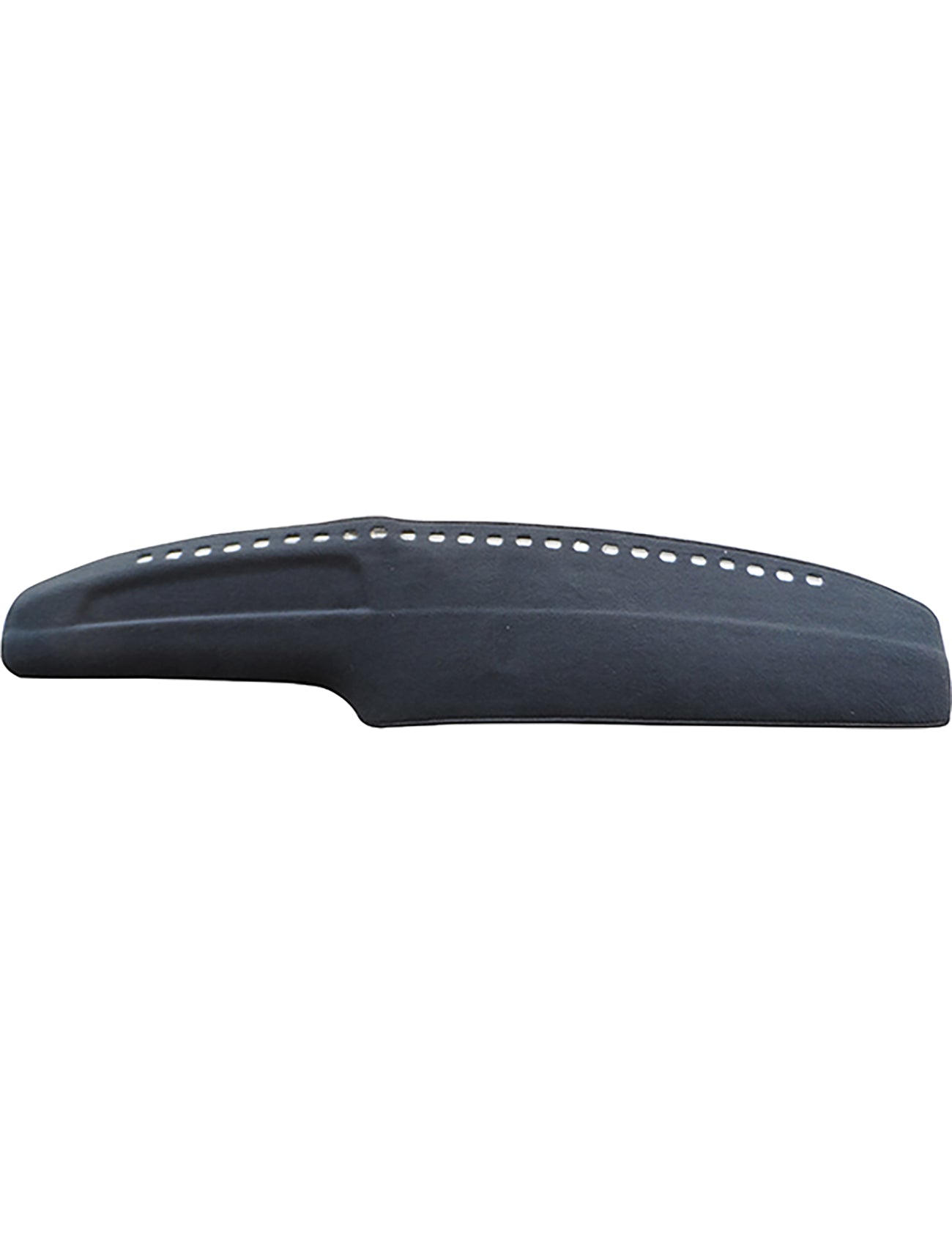 Close-up of the Sunland-Protection Dash Mat Black designed for Toyota Hilux YN85R/YN107R models (11/1988-09/1997), all Utes, Cab Chassis, and 4Runner 2WD & 4WD. This cushioned dash mat features air vent cutouts and provides vehicle protection while reducing glare.