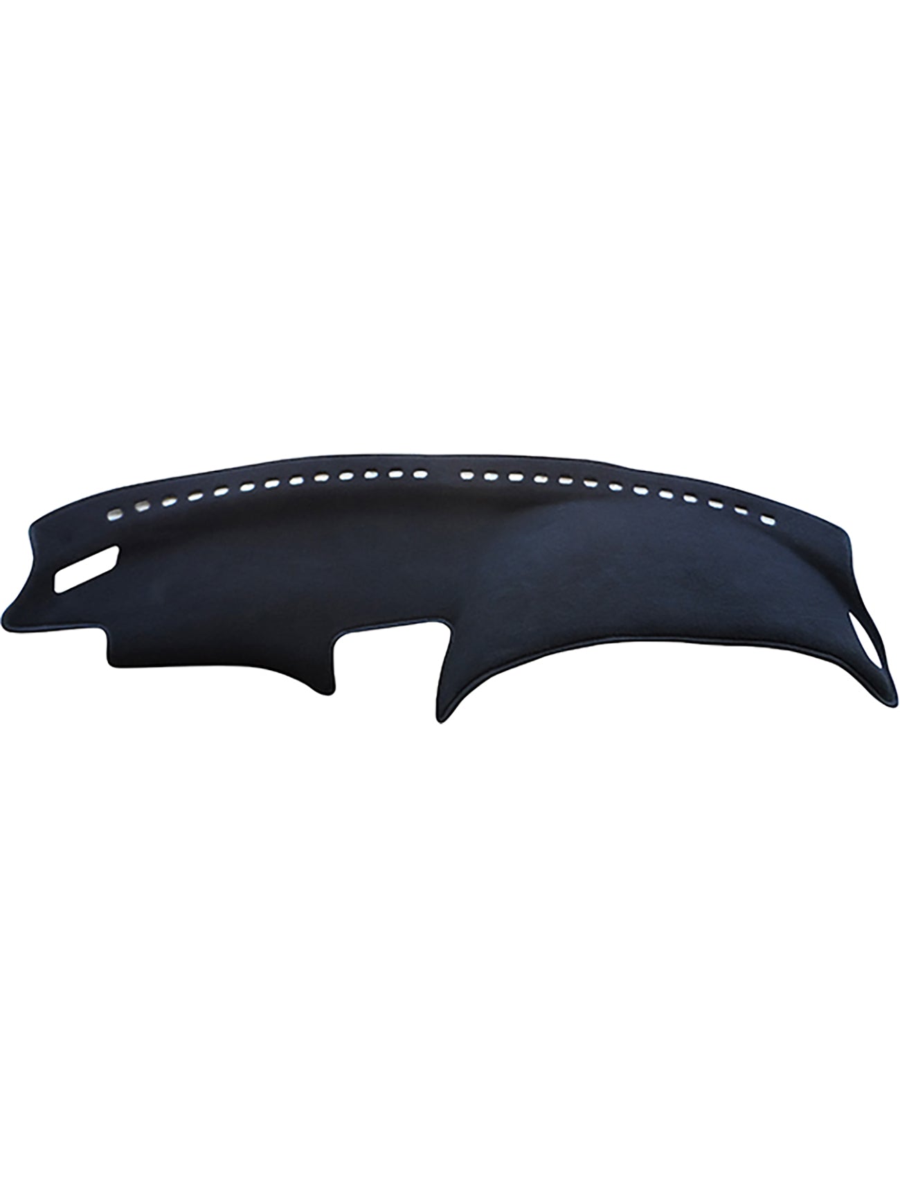 The Sunland-Protection Toyota Celica Dash Mat is a black, perforated dash cover designed for various vents and elements, offering sun protection and glare reduction while helping to maintain your car’s resale value.