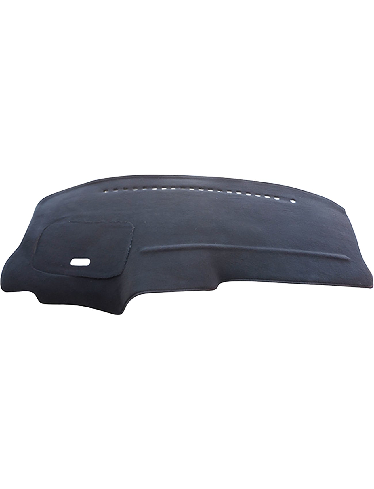 The Sunland-Protection Dash Mat Black, tailored for the Toyota Town Ace KR42R (12/1998-02/2003 models without passenger airbags), is made from black felt with a smooth texture and precise vent cutouts. This airbag-safe design installs effortlessly over your car dashboard to minimize glare and protect against sun damage.
