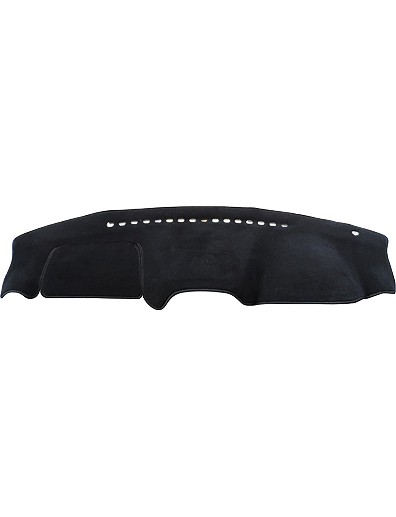 The Sunland-Protection Sunland Dash Mat Black is specifically tailored for Toyota RAV4 ACA20/23R Series (08/2000-01/2006) Cruiser models, both 3 and 4 door variants. It features air bag safe vent holes at the top and is crafted from fabric material designed to protect the dashboard from UV rays, minimize glare, and maintain a cool vehicle temperature.