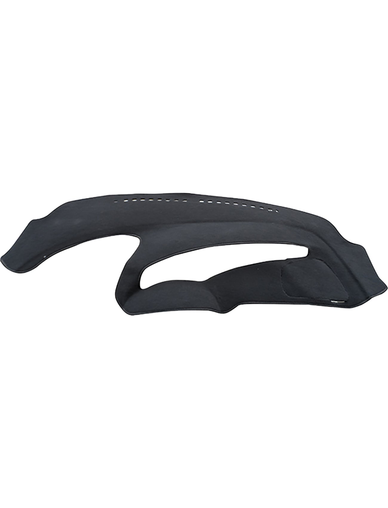 The Sunland-Protection black dash mat, specifically designed for Toyota Tarago ACR30R models from 07/2000 to 02/2006, includes precise cutouts for vents and controls to maintain air bag safety. Its soft, flexible material shields the dashboard from sunlight and dust, providing a dependable protective solution.
