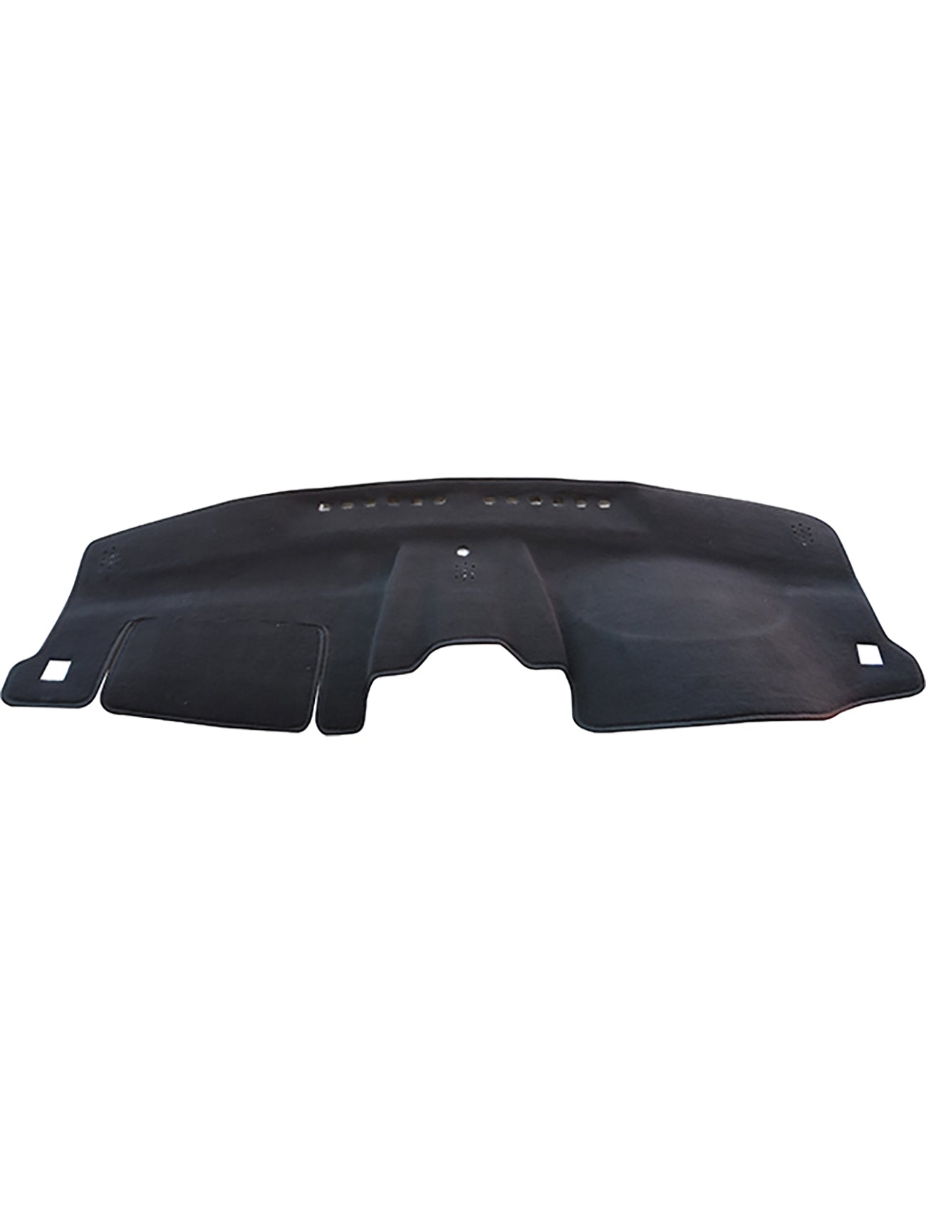 The Sunland-Protection Toyota Camry Dash Mat is shown from above on a white background, featuring tailored cutouts for model-specific fit and airbag safety. The soft, matte material is designed to keep your vehicle cool.