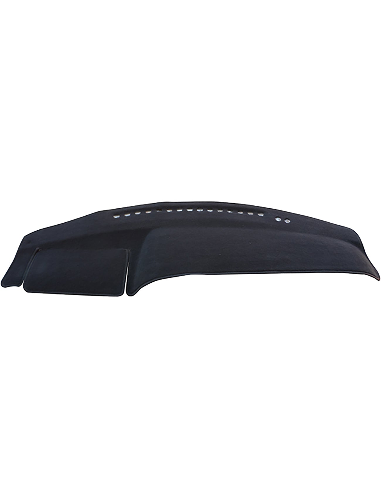 The Sunland-Protection Dash Mat Black Suits Toyota Rukus AZE151R 05/2010-12/2015 All Models - T9701 is a black dashboard cover with vent openings, expertly designed to fit over your car's dashboard. It offers protection from sun damage, reduces glare, and ensures Air Bag Safety—providing safety without compromising on style.