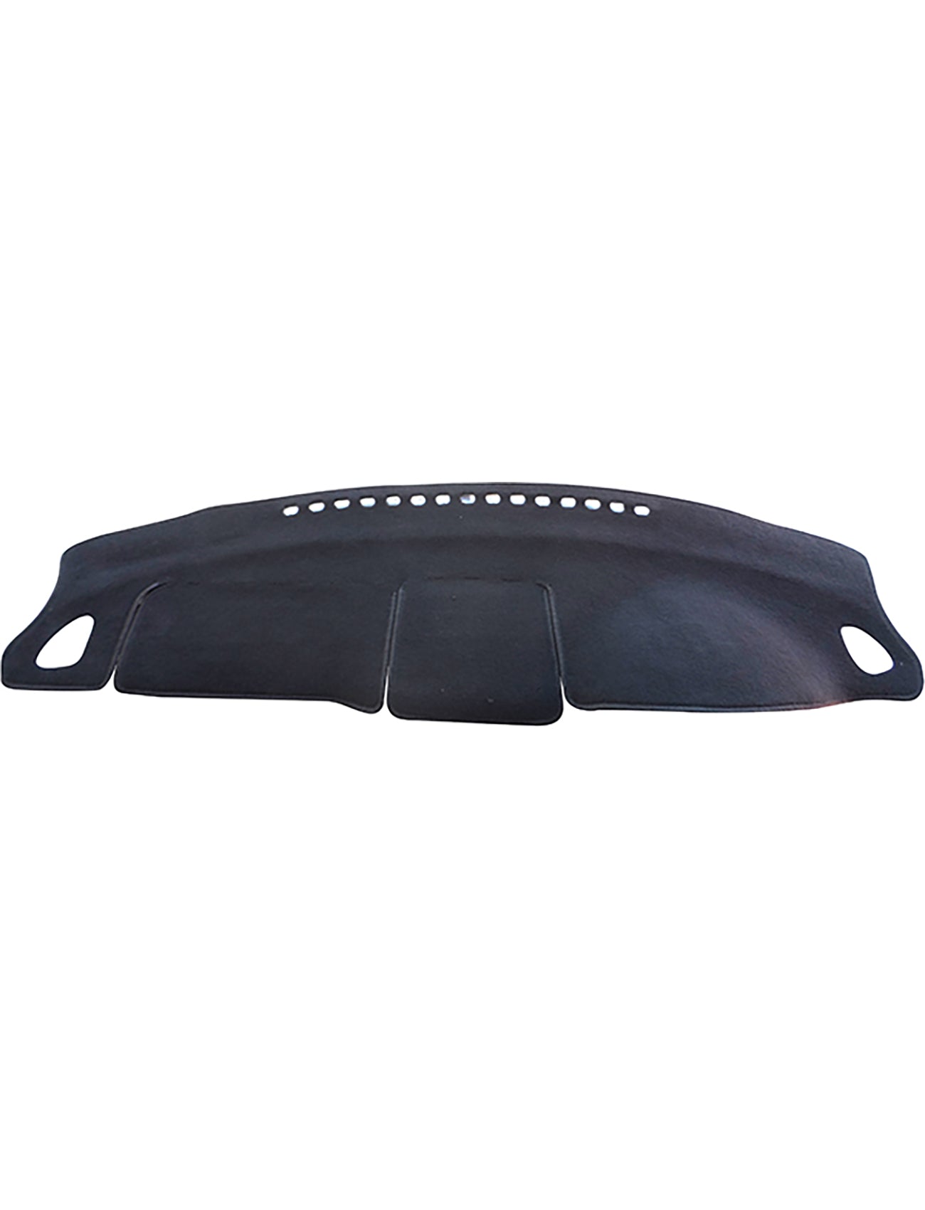 The Sunland-Protection Subaru Impreza Dash Mat is a black, contoured cover with cutouts and stitching, designed to fit your dash for protection and reduced glare.