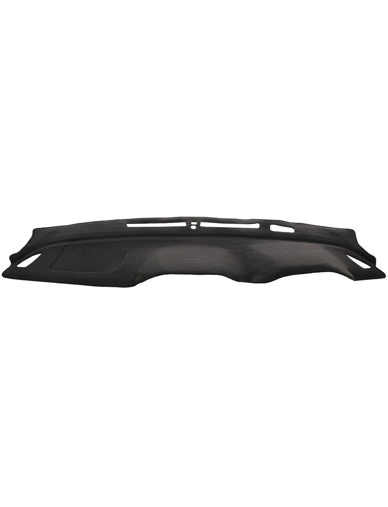 The Sunland-Protection Subaru Impreza Dash Mat is a black dashboard cover with multiple cutouts, designed for a precise fit. Its textured surface improves AC efficiency, protects the dashboard, and effectively reduces glare.
