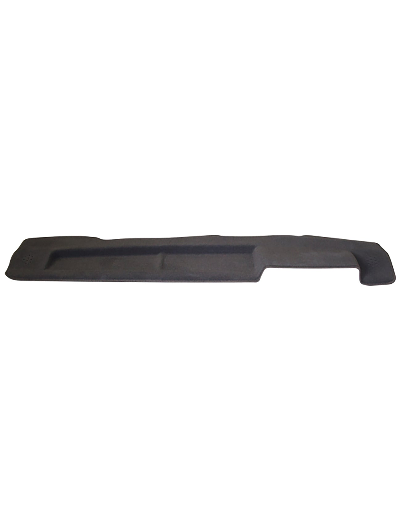 A long, flat, dark L-shaped object with a textured surface resembling a protective panel or dashboard cover is shown isolated on a white background. This is the Mazda E2000 2000/2500 Dash Mat made by Sunland-Protection with sun protection features.