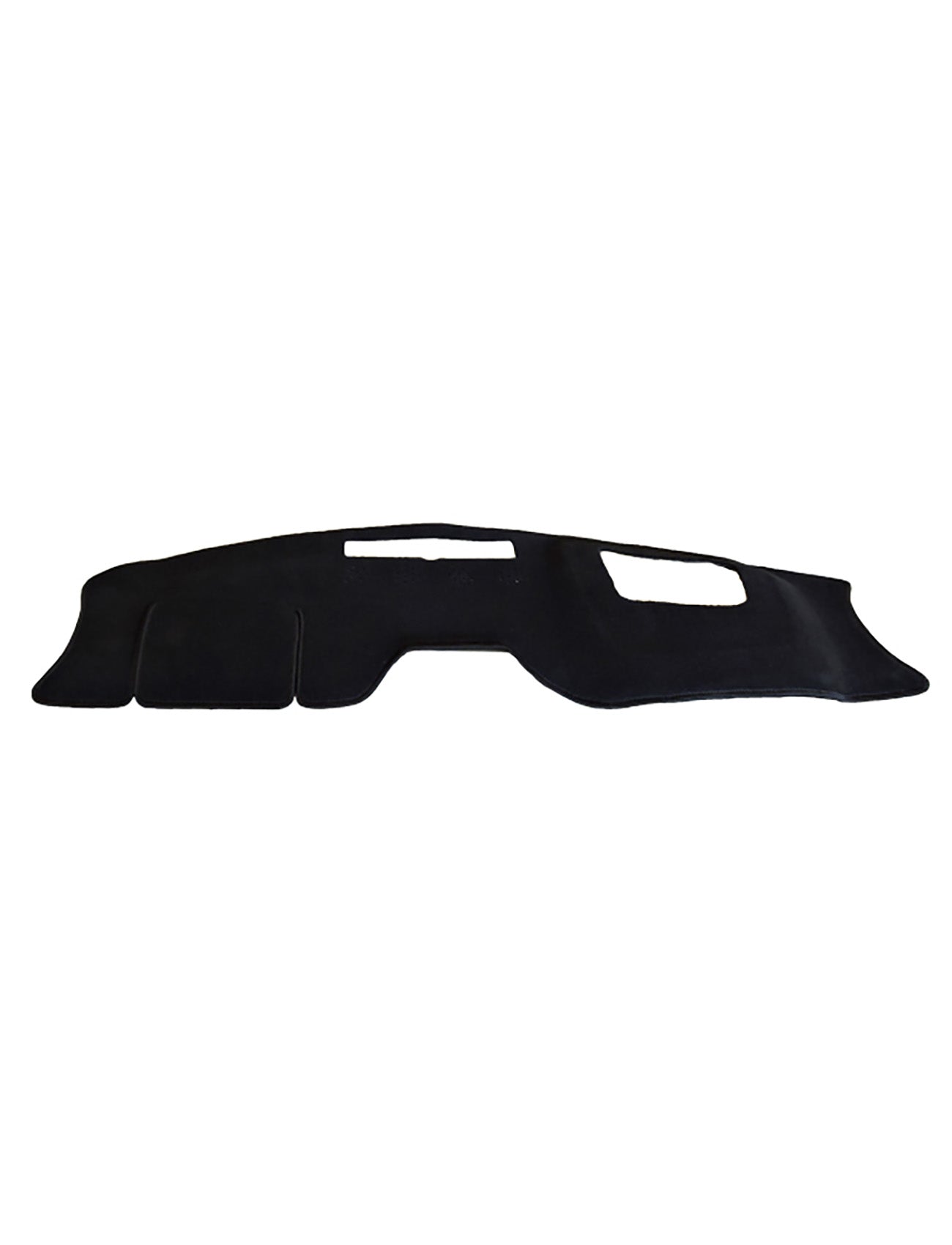 The Sunland-Protection Mazda CX-8 TG Dash Mat in black fits snugly over your dashboard with precise cutouts for vents and controls. It's airbag safe, protects against sun damage, and enhances your vehicle's interior while keeping it cool.