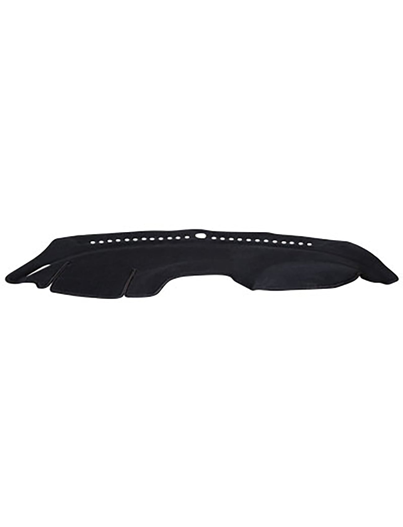 The Sunland Dash Mat Black for Kia CeratoYD 03/2016-04/2018 All Sedan & Models -A3101, by Sunland-Protection, offers expert dashboard protection with multiple vent holes. It fits snugly to reduce sun glare and prevent damage, maintaining the vehicle's resale value while contouring perfectly to complement the shape of a standard dashboard.