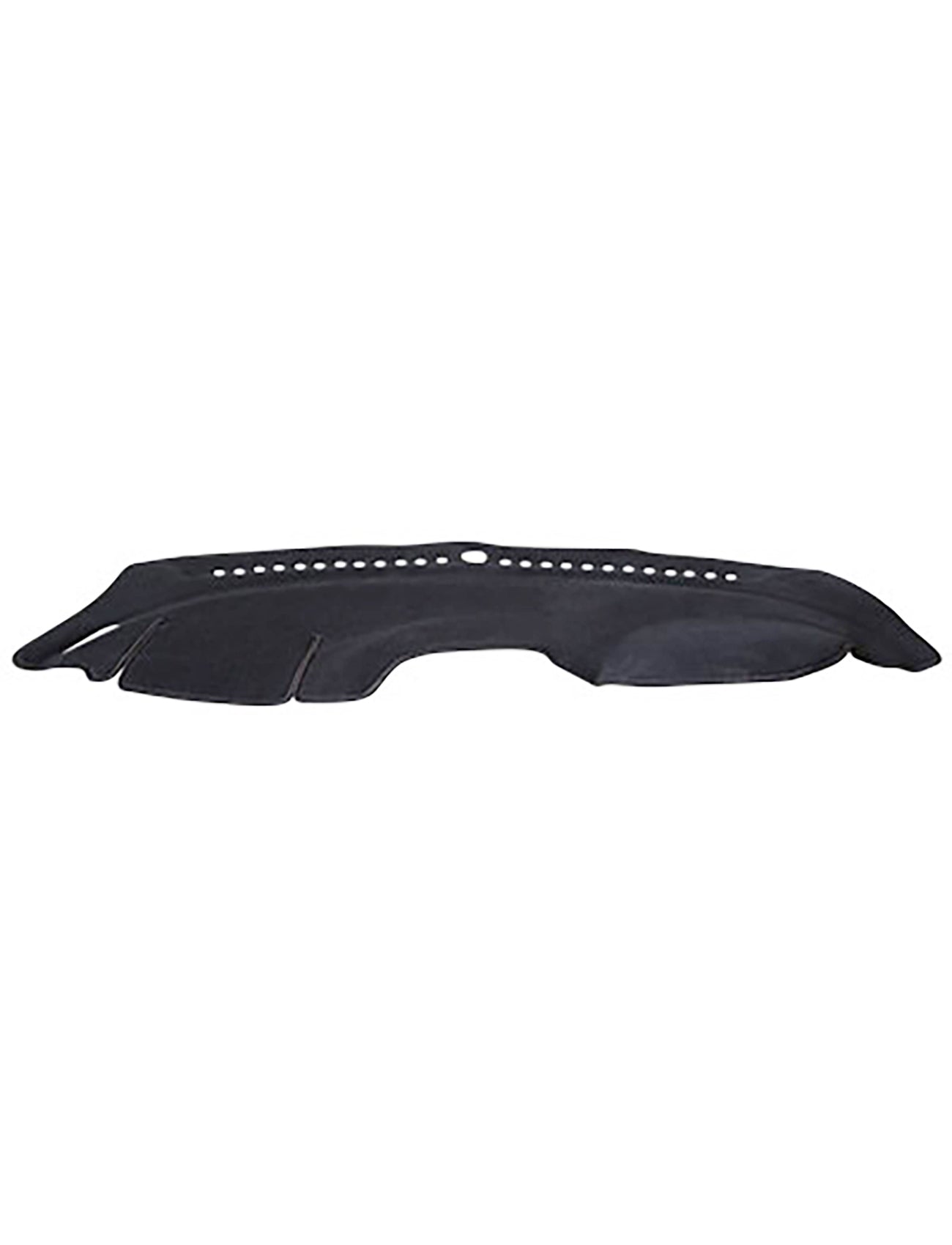 The charcoal-colored Sunland Dash Mat Charcoal by Sunland-Protection, designed specifically for the Kia CeratoYD sedan models from 03/2016 to 04/2018, features multiple perforations along the top edge for ventilation. This custom-fitted dash mat helps keep your vehicle cool while protecting its resale value.