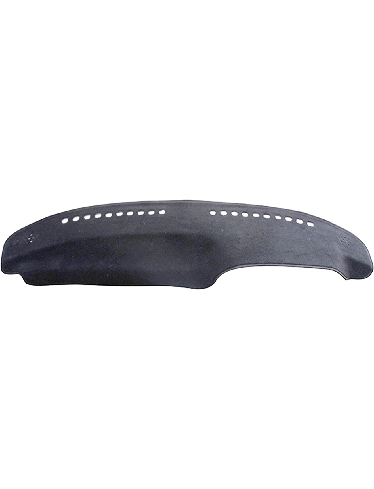 The Sunland-Protection Dash Mat is a charcoal car dashboard cover, specifically designed to fit Mercedes Benz Chassis 126 models from December 1980 to February 1992. Featuring small holes evenly spaced along the top edge for ventilation, the mat is contoured to perfectly fit and protect your dash with a smooth texture.