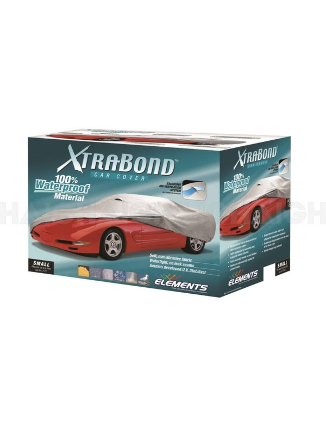 XTRABOND WATERPROOF CAR COVER MEDIUM