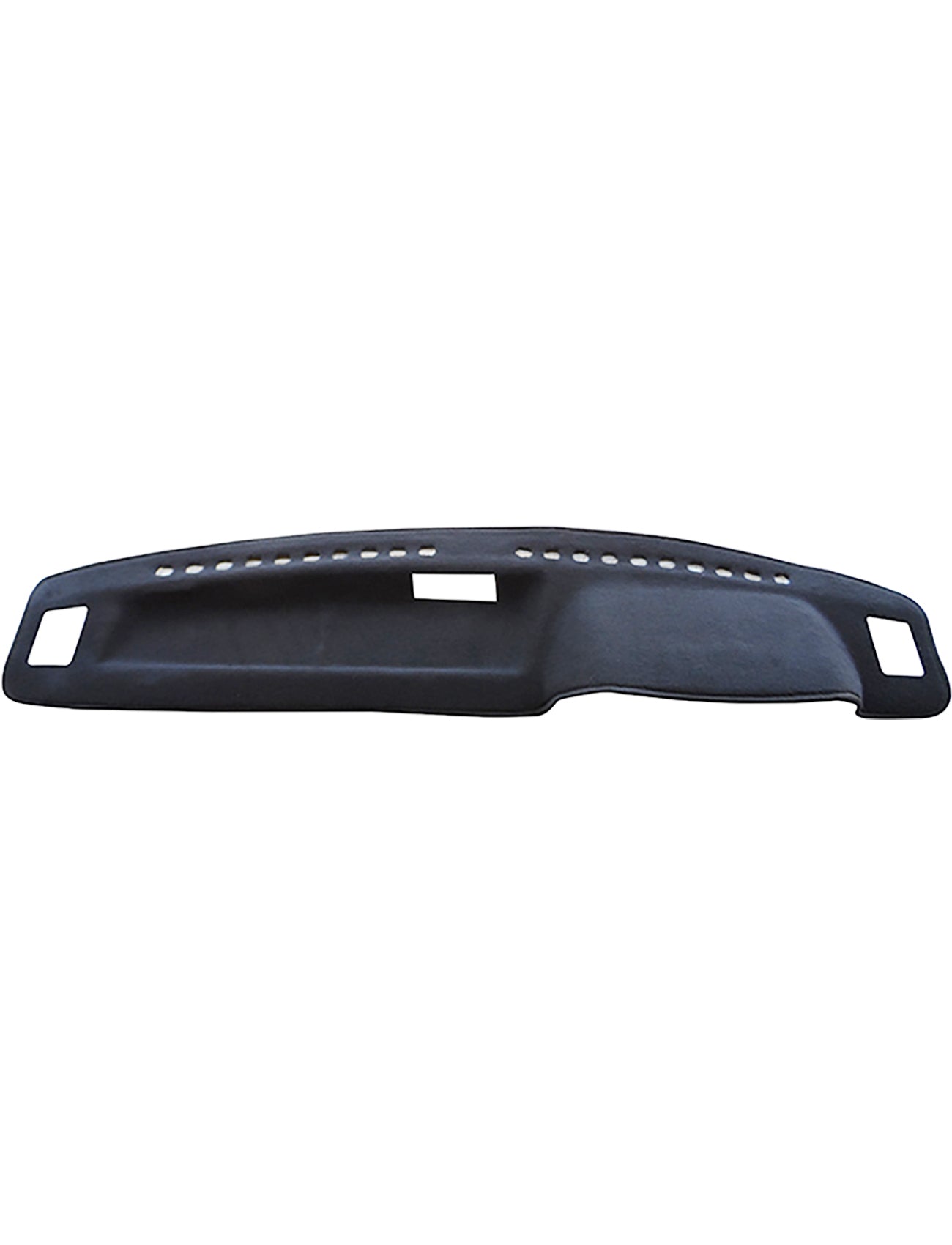 The Sunland Dash Mat Charcoal, designed specifically for all Ford Laser Wagon models from 11/1990 to 10/1994 (KE2/Kh series), is a stylish black cover with cutouts for air vents and controls. This airbag-safe mat not only protects your dashboard but also helps keep your vehicle cool.