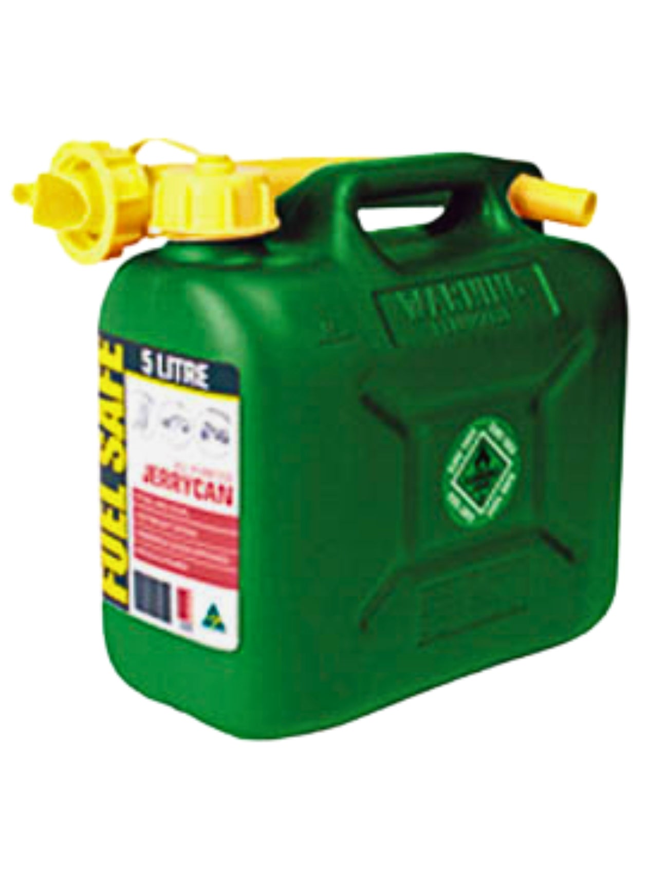 FUEL CAN GREEN - 5L 2 STROKE PLASTIC