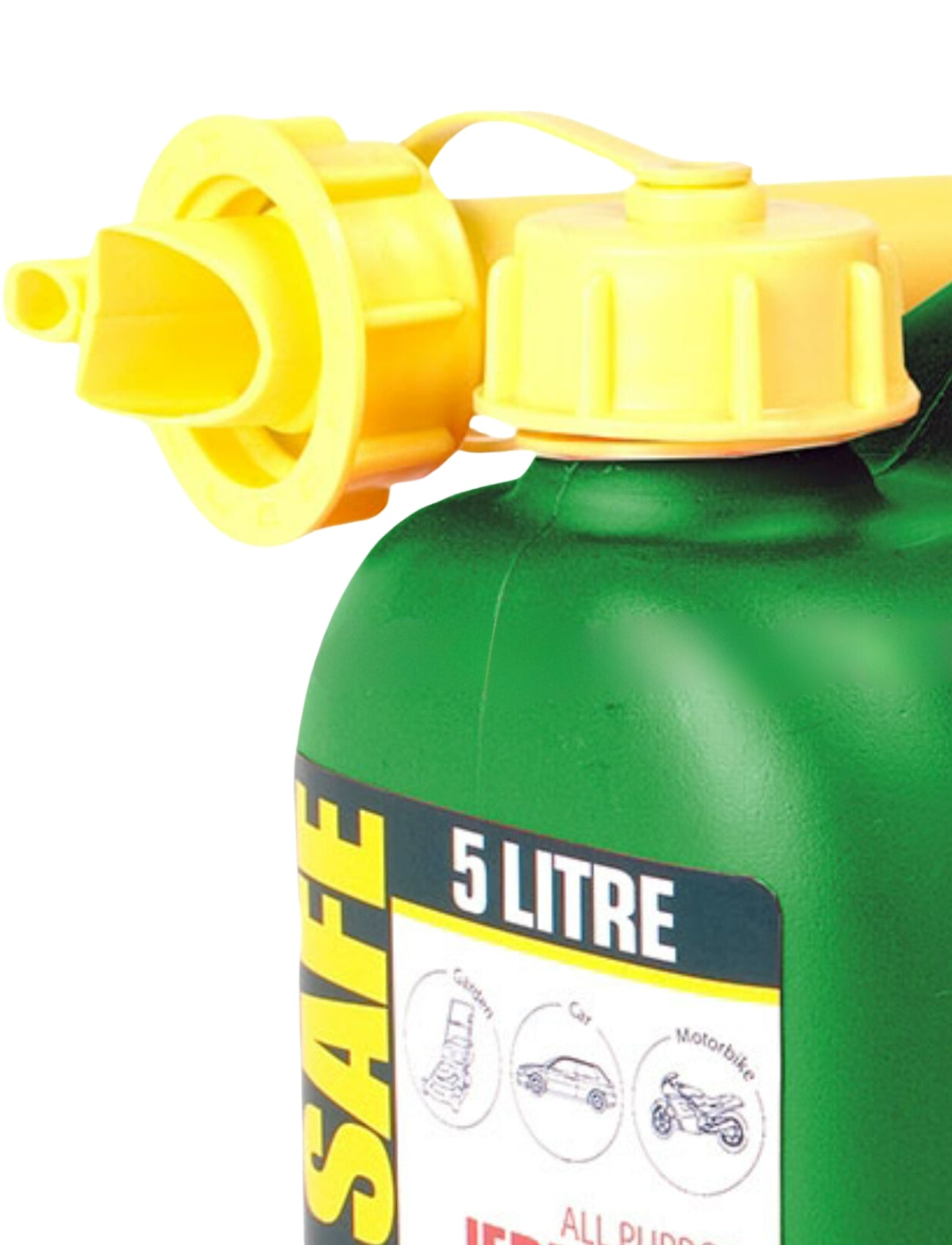 FUEL CAN GREEN - 5L 2 STROKE PLASTIC