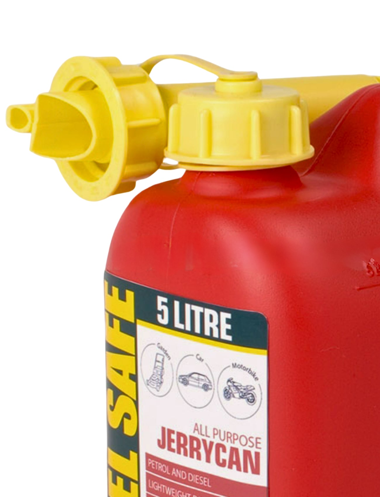 FUEL CAN RED - 5L PLASTIC