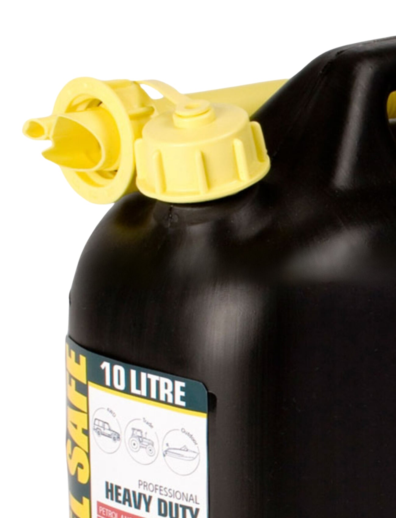 FUEL CAN BLACK - 10L PLASTIC