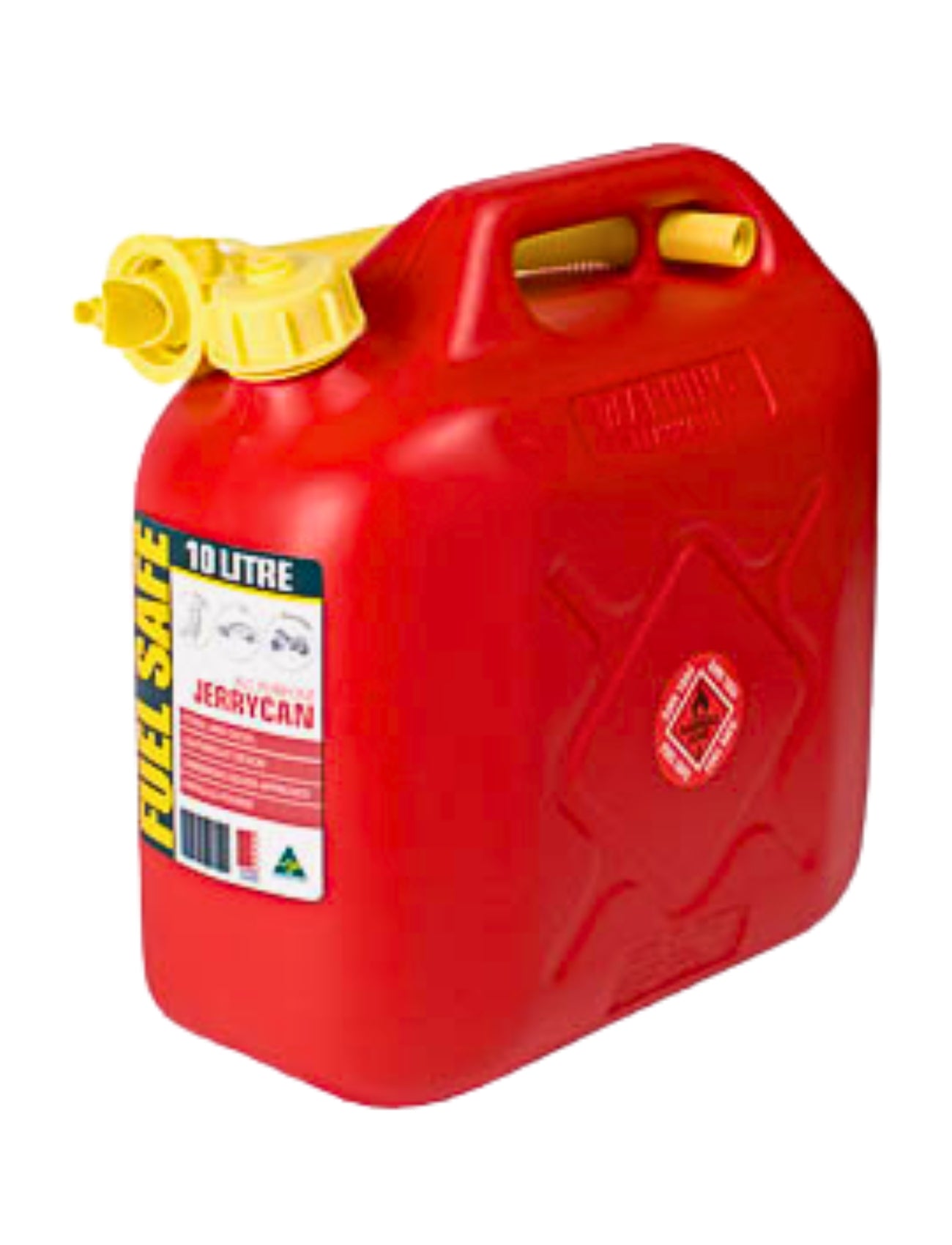 FUEL CAN RED - 10L PLASTIC