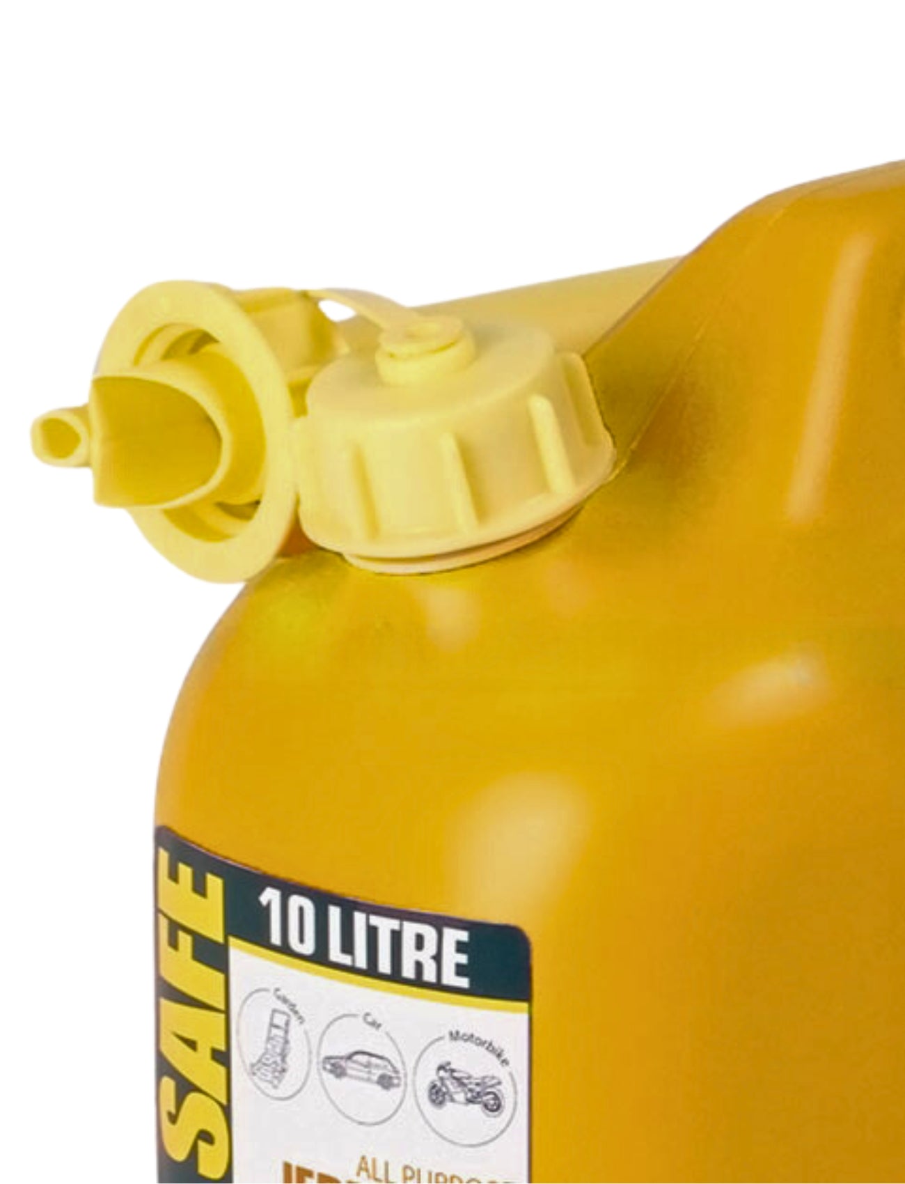 FUEL CAN PLASTIC 10L DIESEL YELLOW