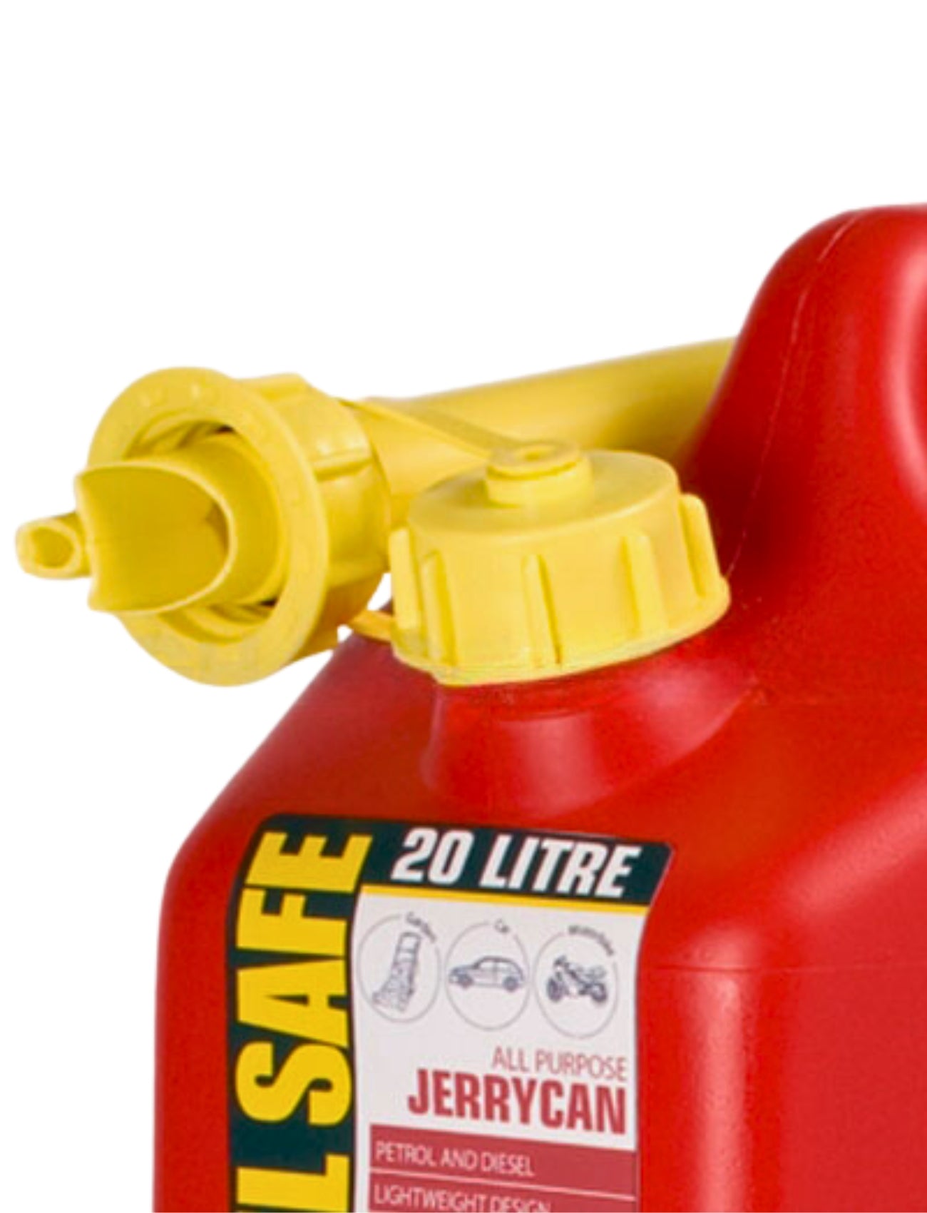 FUEL CAN RED - 20L PLASTIC