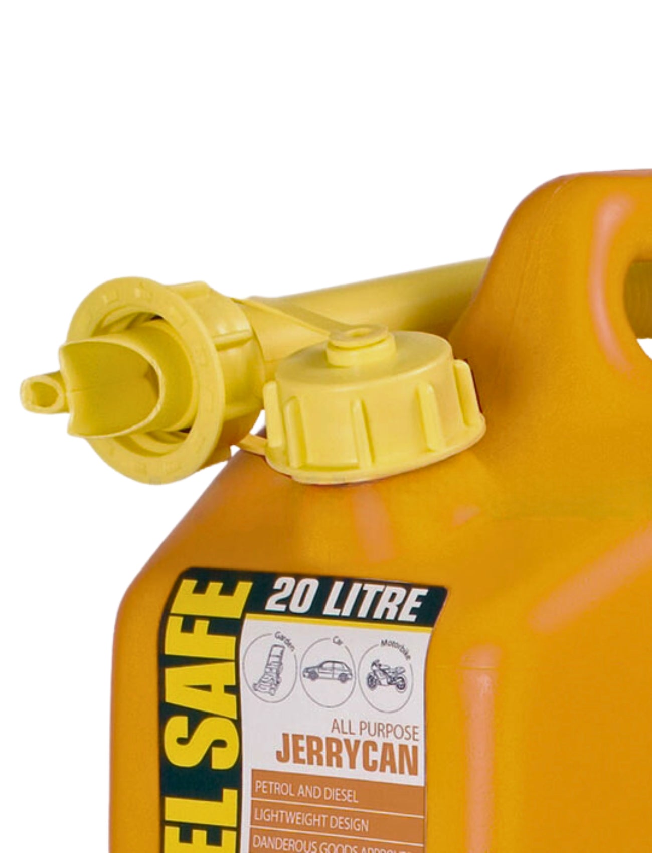 FUEL CAN PLASTIC - 20L DIESEL YELLOW