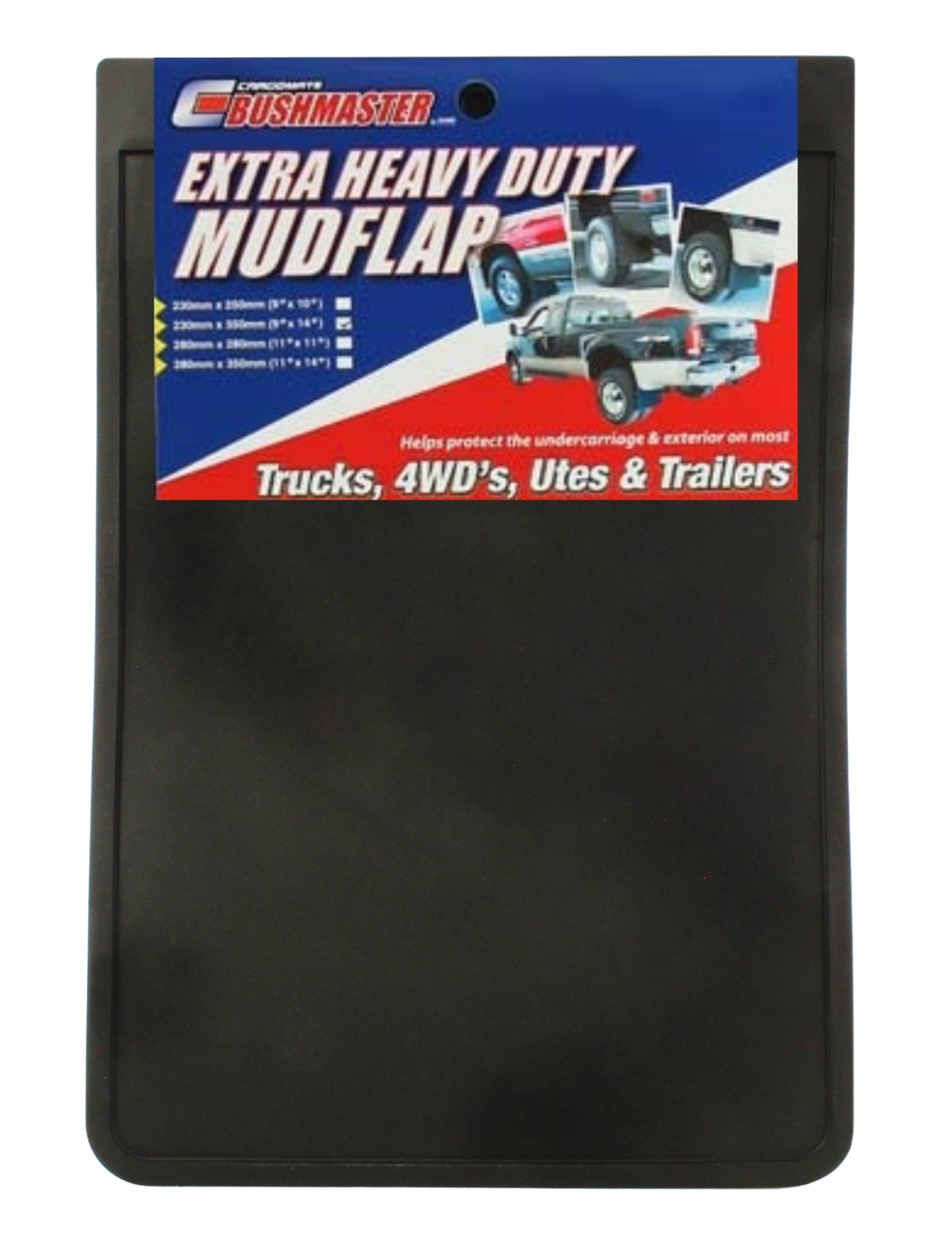 MUD FLAP HEAVY DUTY 225 x 350mm 9 x 14