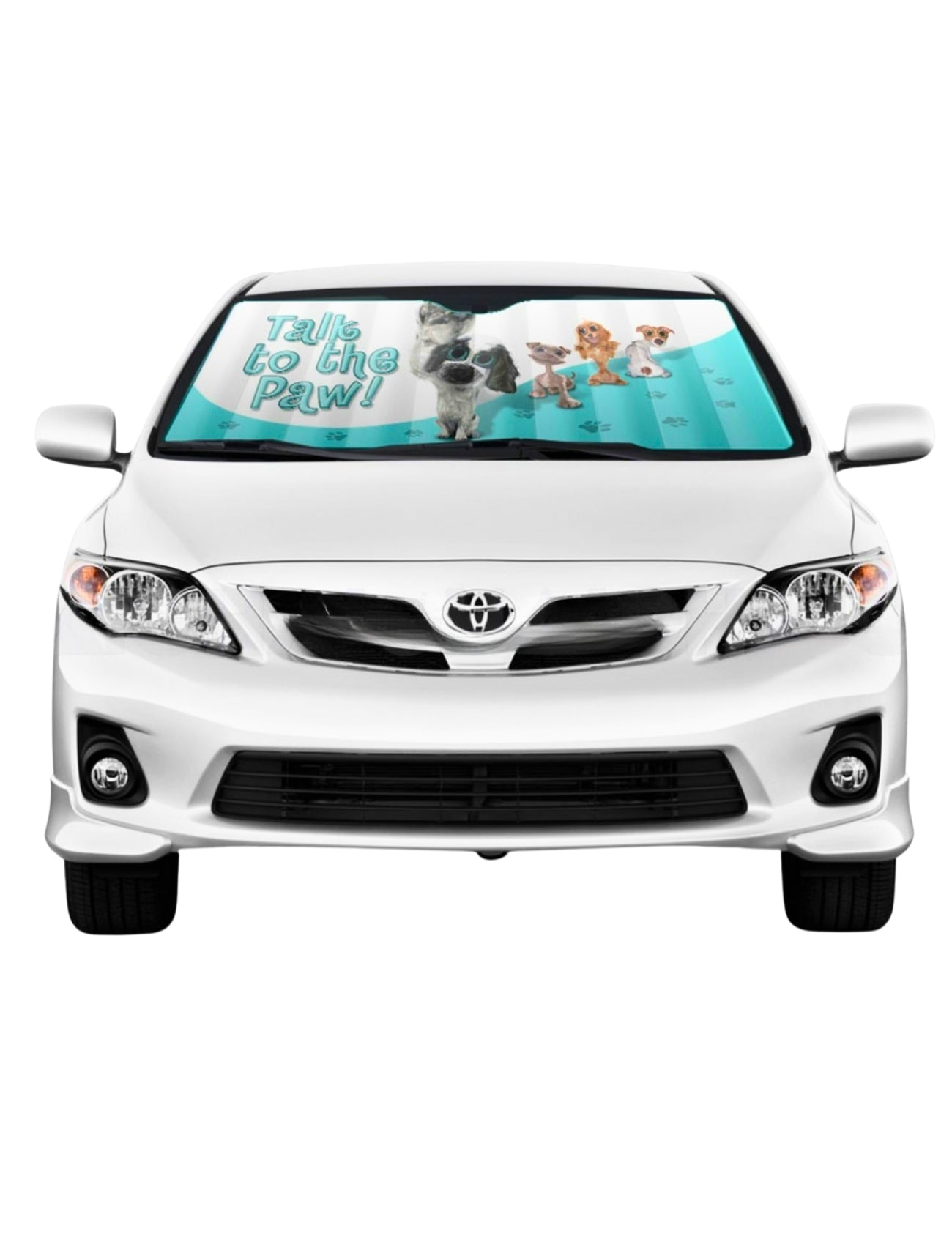 Car Sun Shade Twisted Whiskers "TALK 2 PAW"