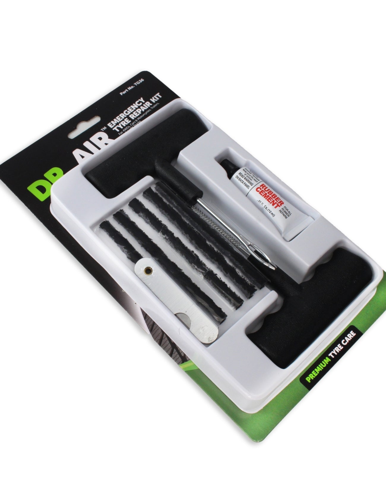 DR AIR™ 9PCE TUBELESS TYRE REPAIR KIT