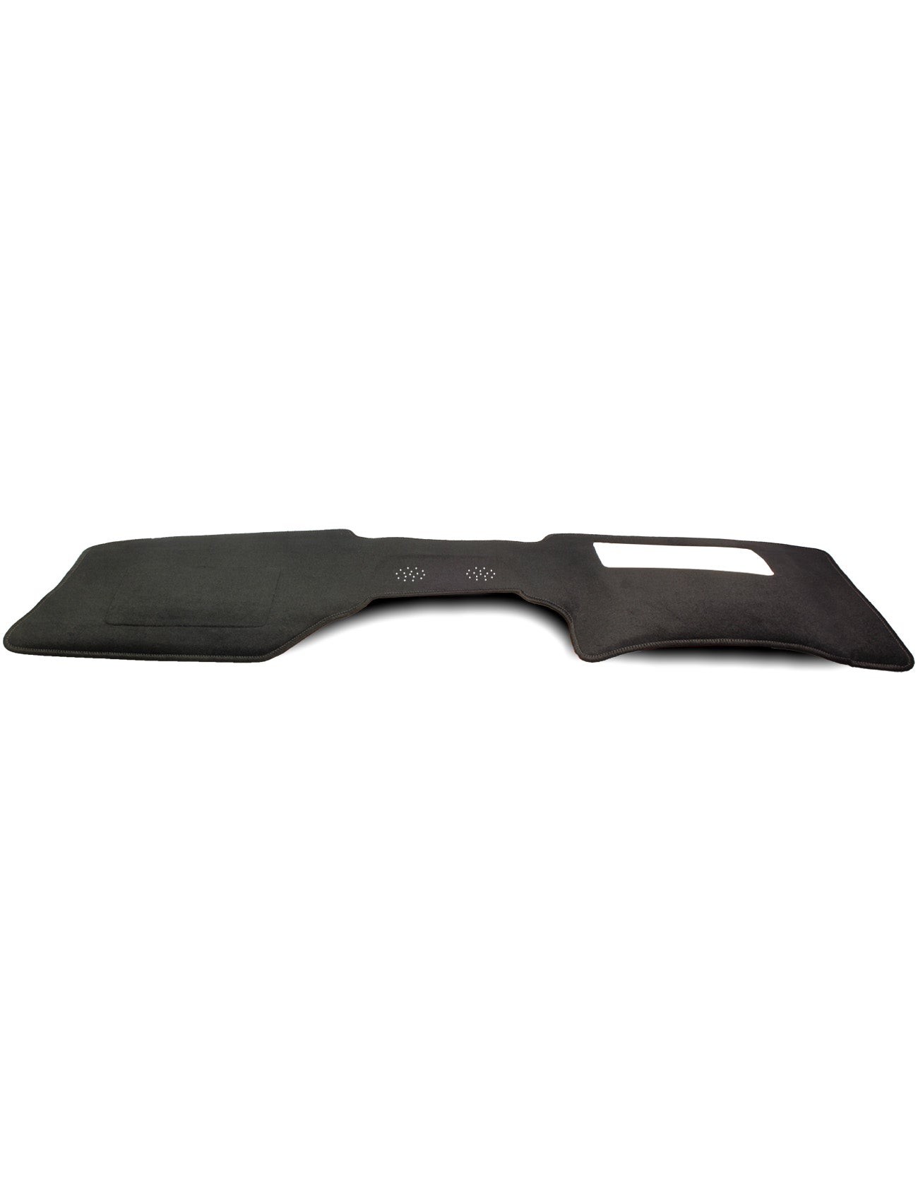 The image shows a Sunland-Protection Mazda CX-80 KL Dash Mat in black with a vent cut-out and light patch on the right. It's designed to reduce glare and protect your dashboard from sun damage.
