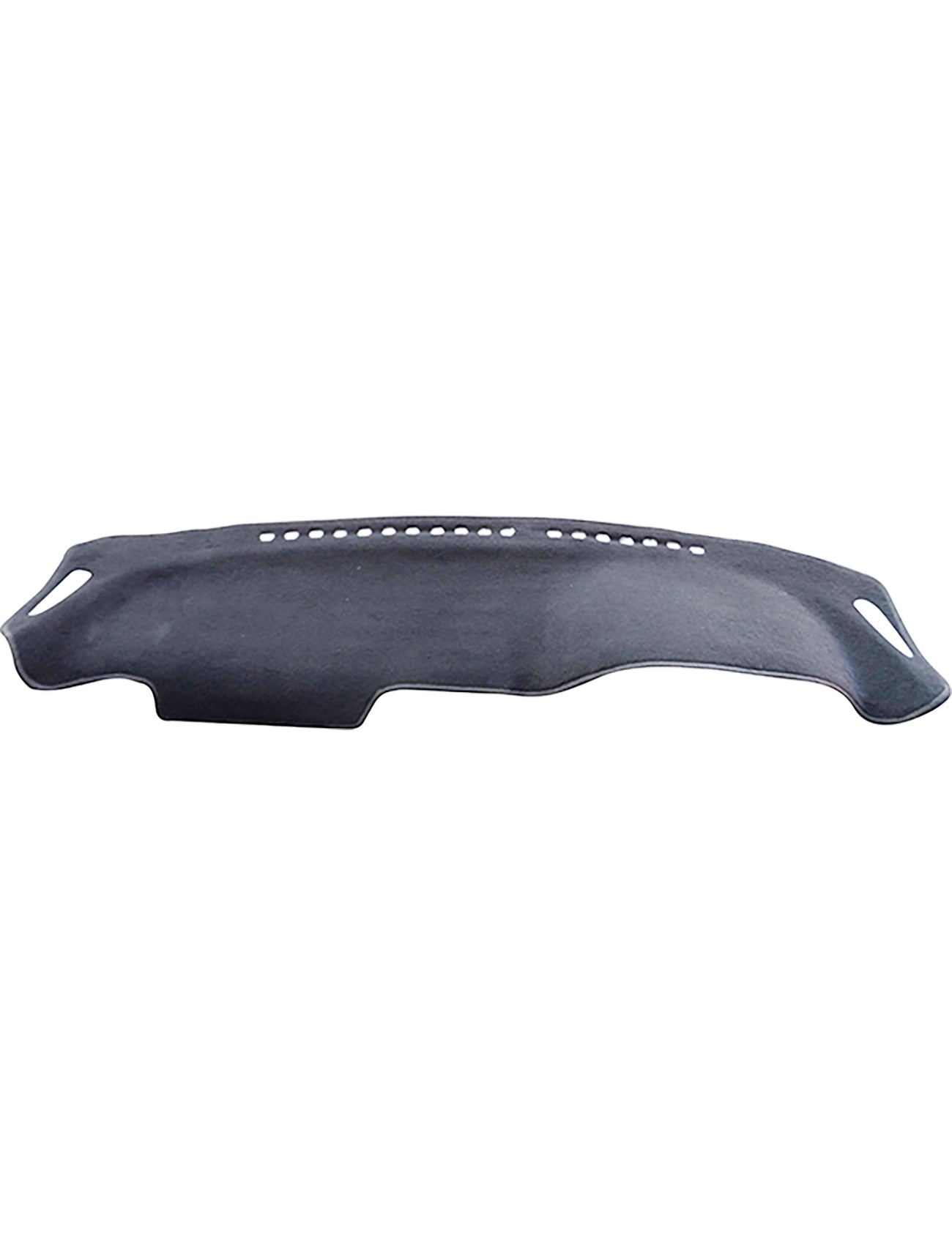 The Sunland-Protection Dash Mat Charcoal for Nissan Silvia 1988-1993 1.8L & 2.0L Secondhand Imported Models – C106 features a custom-fit design with top ventilation holes and side cutouts for air vents, designed to reduce windscreen fogging and protect your vehicle's resale value.