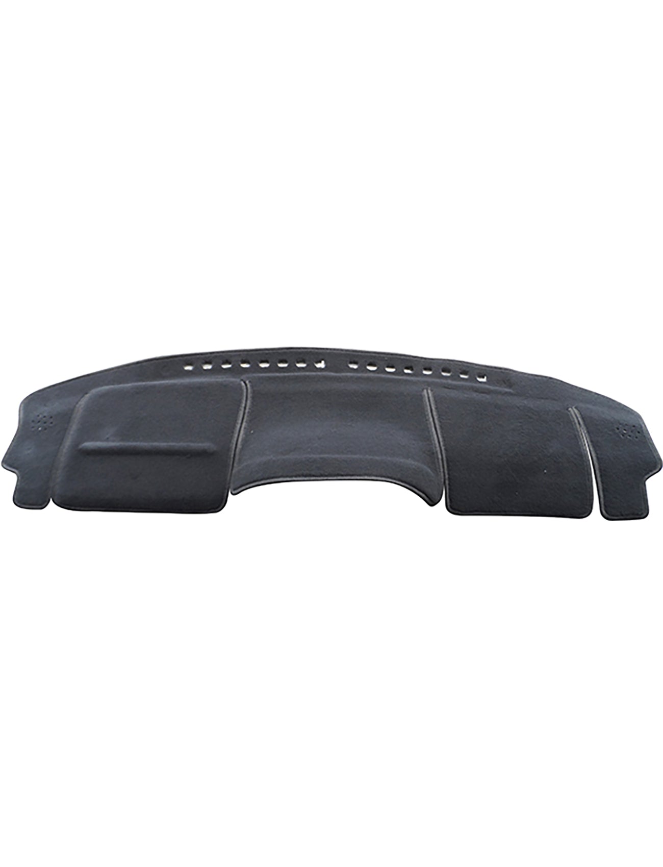 The Sunland Dash Mat Black, suitable for Nissan X-Trail T30 from 11/2001 to 02/2004, features multiple cutouts and compartments to fit the dashboard contour and improve air conditioner efficiency. Its soft, non-reflective surface not only offers protection but also helps maintain the vehicle's resale value.